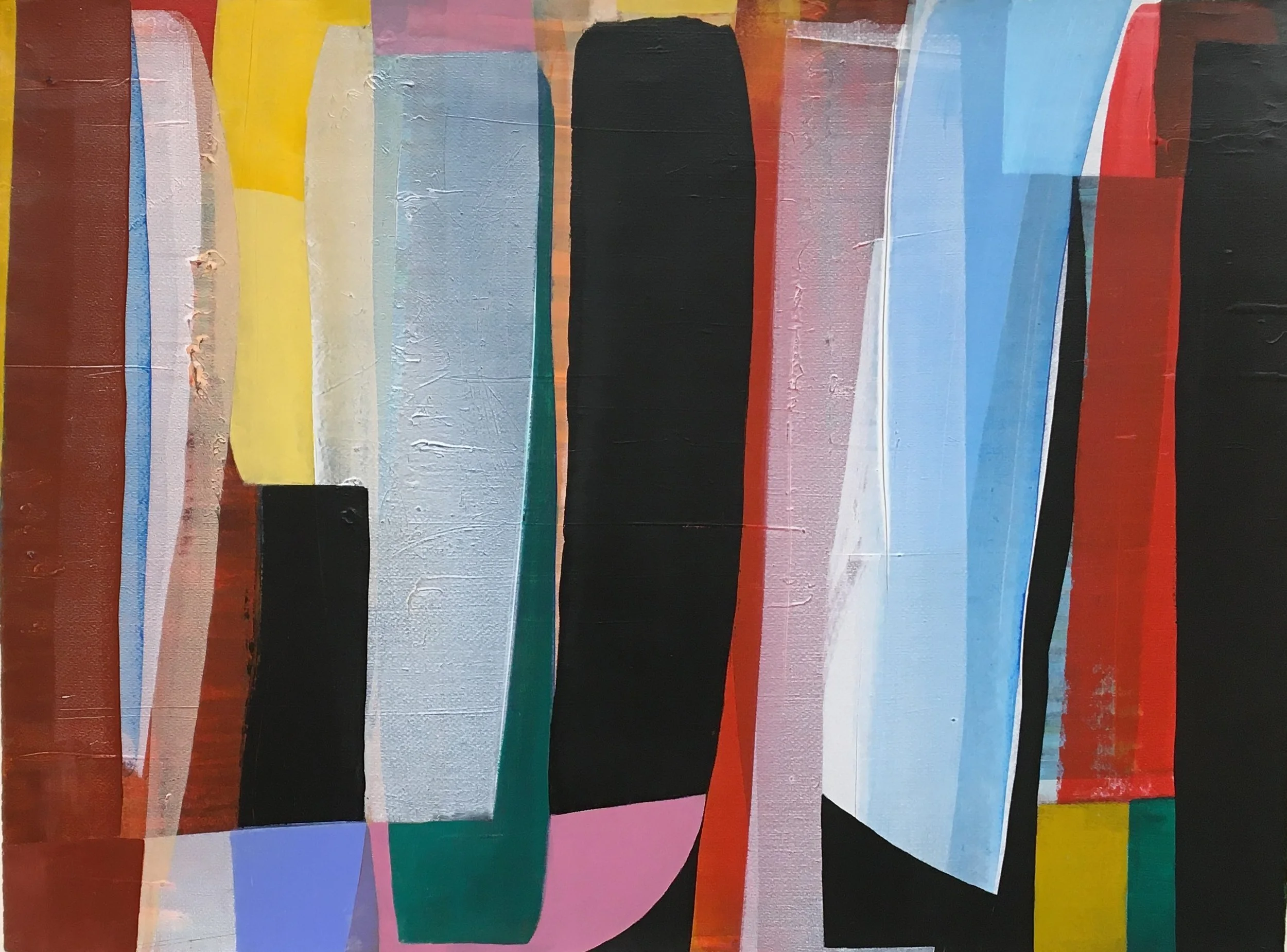 no.15 color fields 22 X 30 acrylic on paper 
