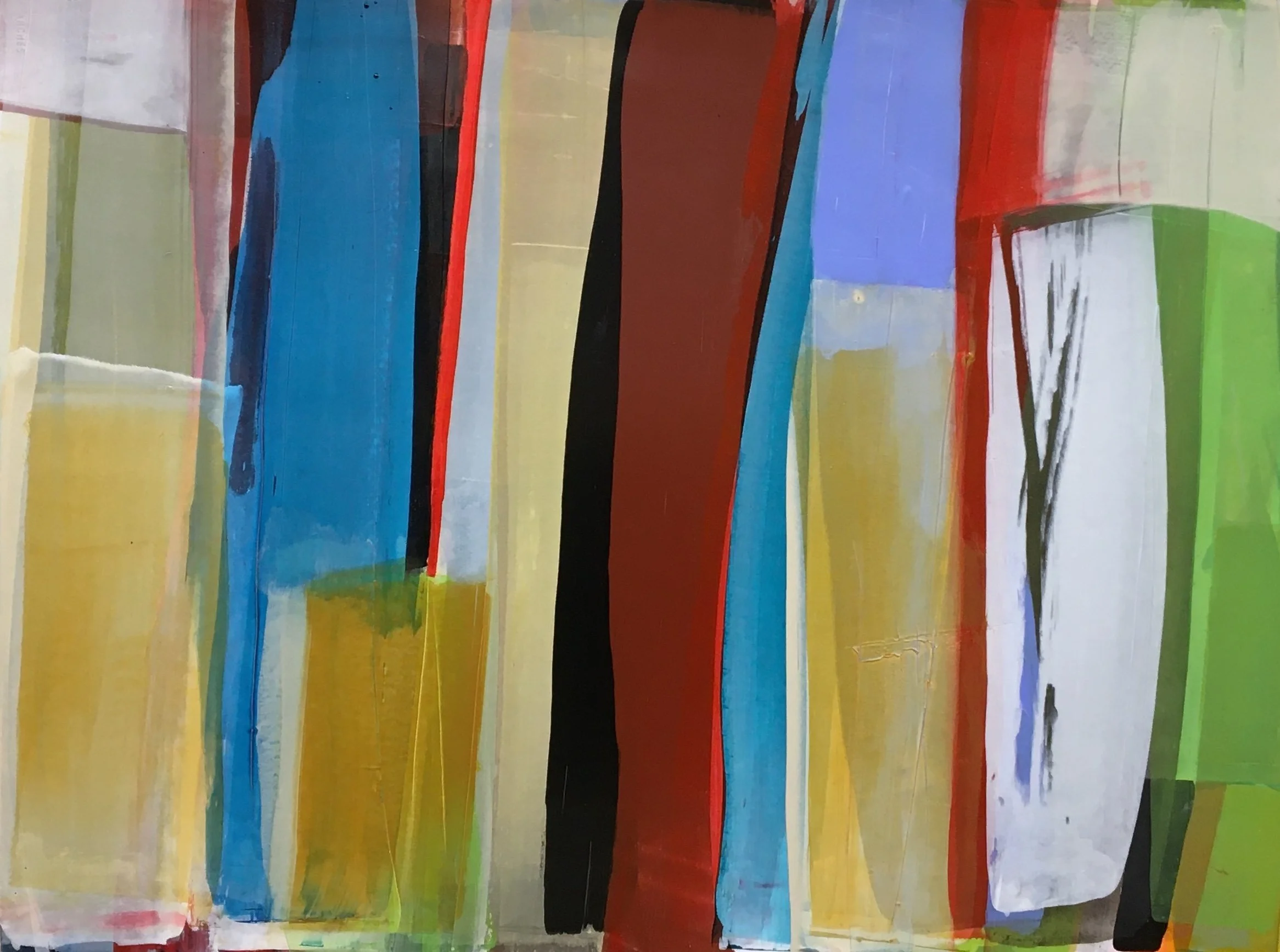 no.4 color fields 22 X 30 acrylic on paper 