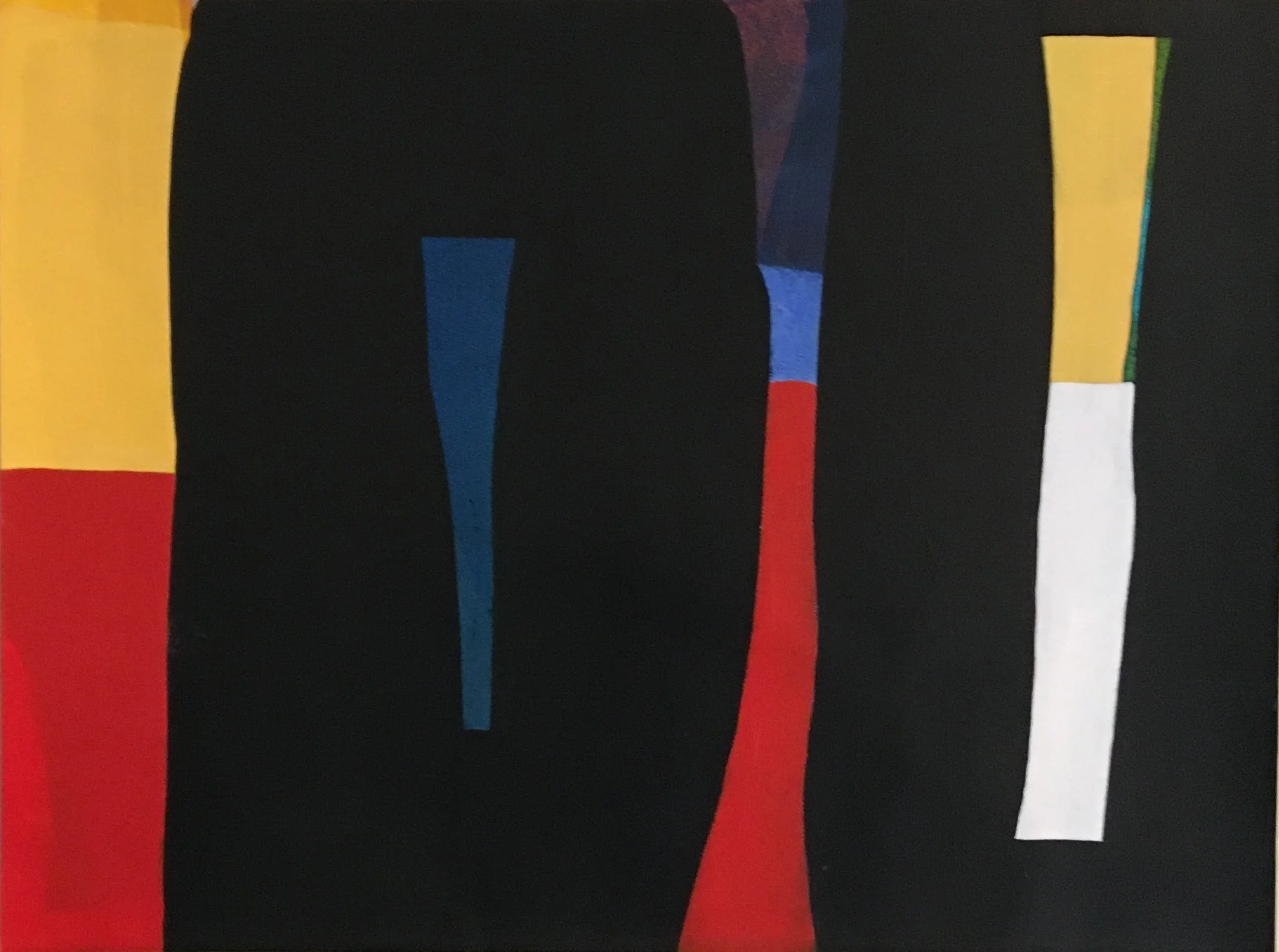 composition no. 3  18 x24  acrylic on paper