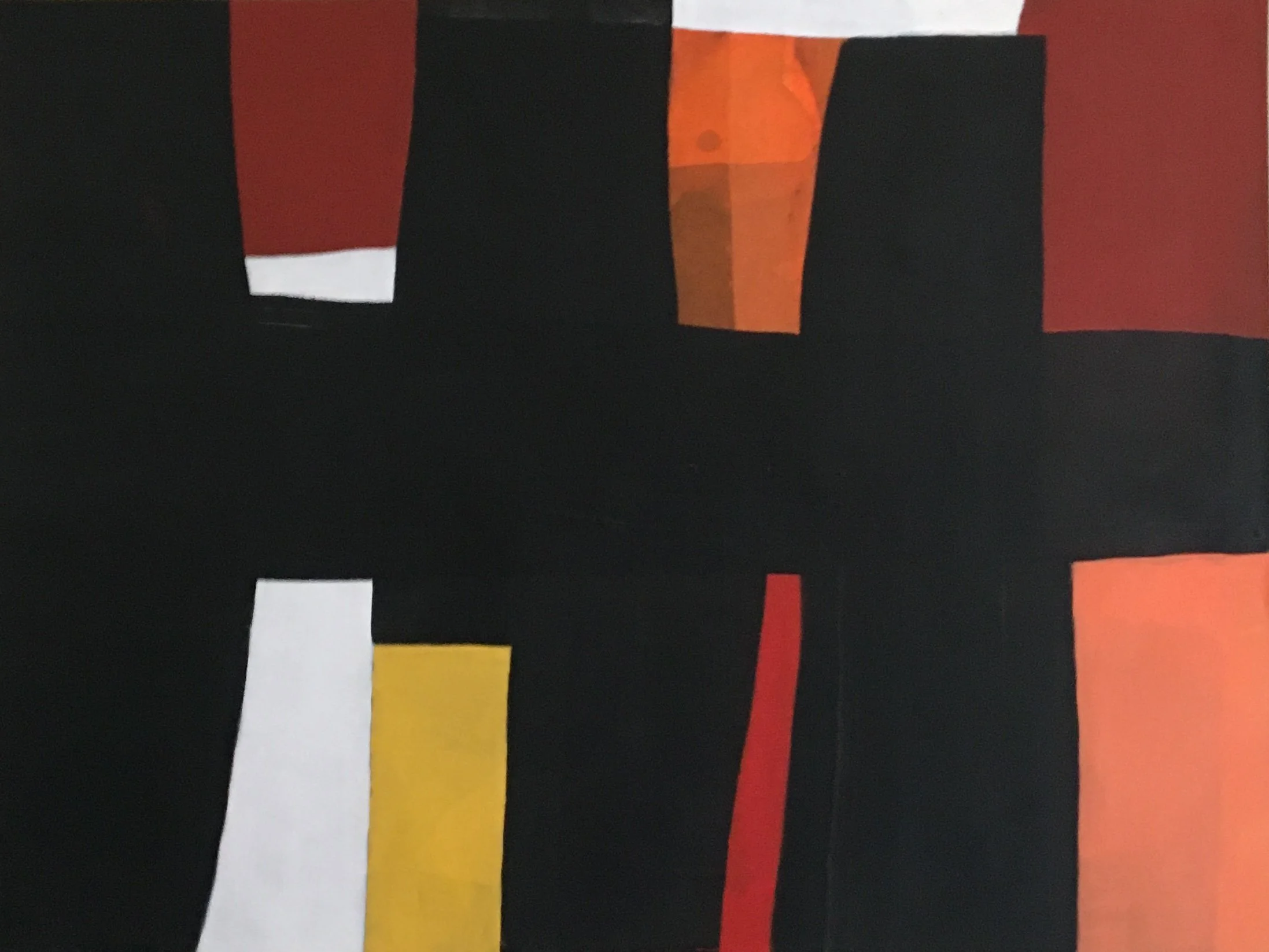 composition no.2  18 x 24  acrylic on paper