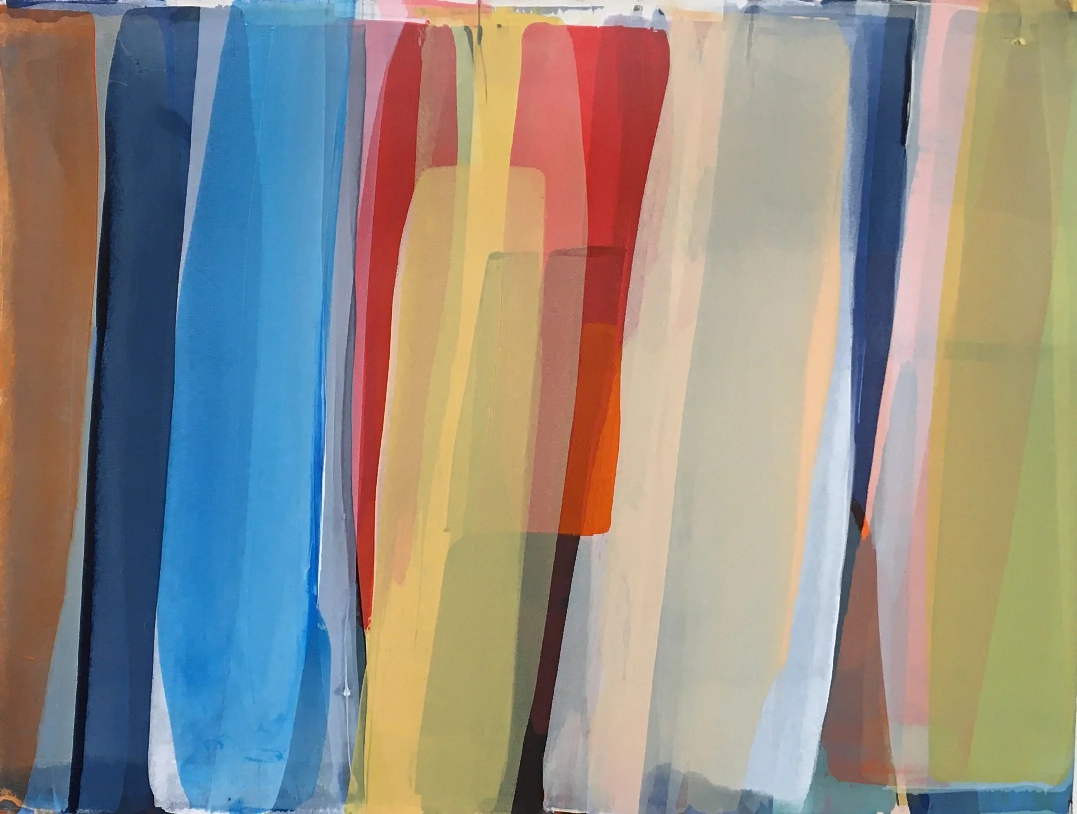 no.5 color fields 22 X 30 acrylic on paper 