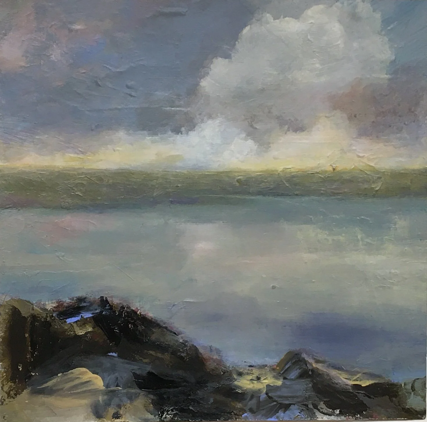  no.1 lonesome cove 12 x 12 acrylic on paper