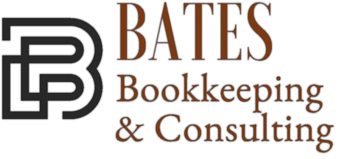 Logo with the letters 'B' and 'L' intertwined, and text that reads 'BATES Bookkeeping & Consulting'.