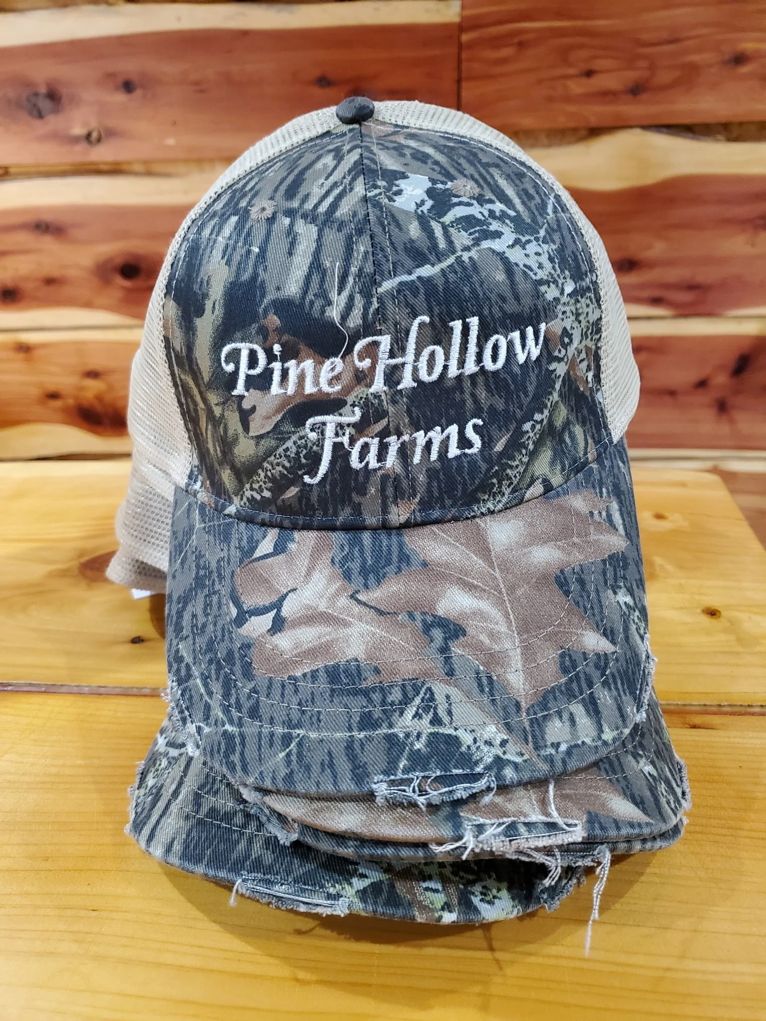 Vintage Camouflage Mesh Ball Cap