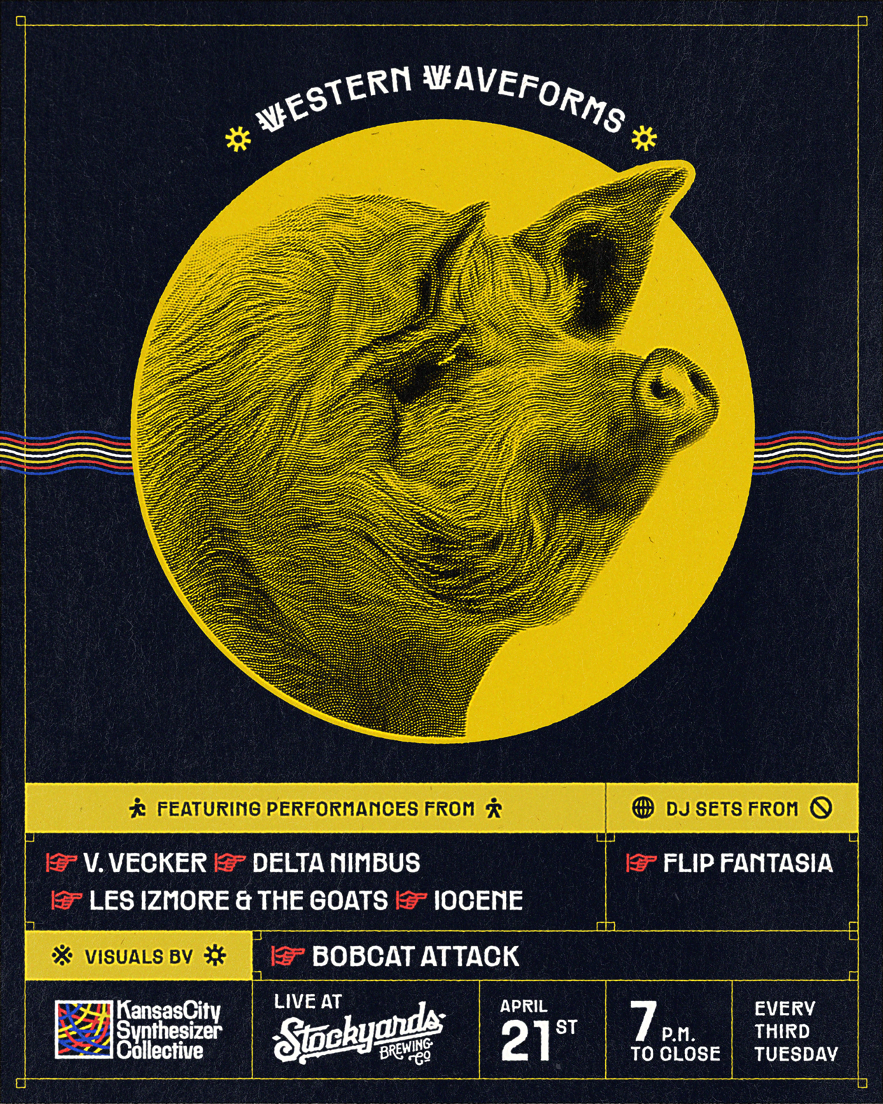 Western Waveforms poster for April 2026