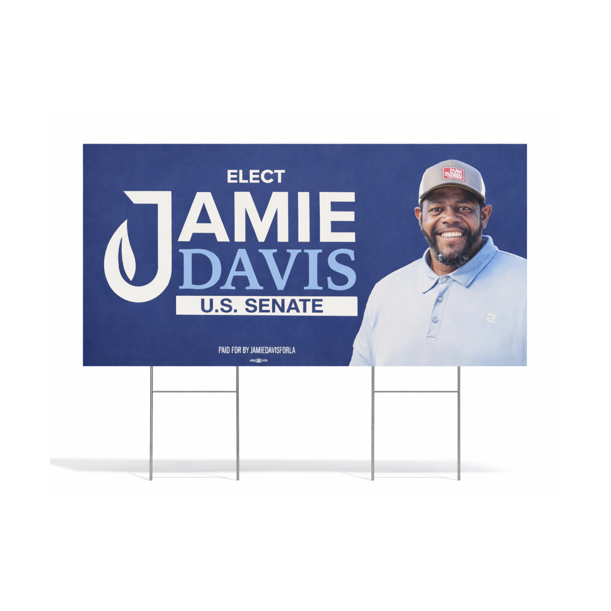 Jamie Davis for U.S. Senate 4’ x 4’ Campaign Sign