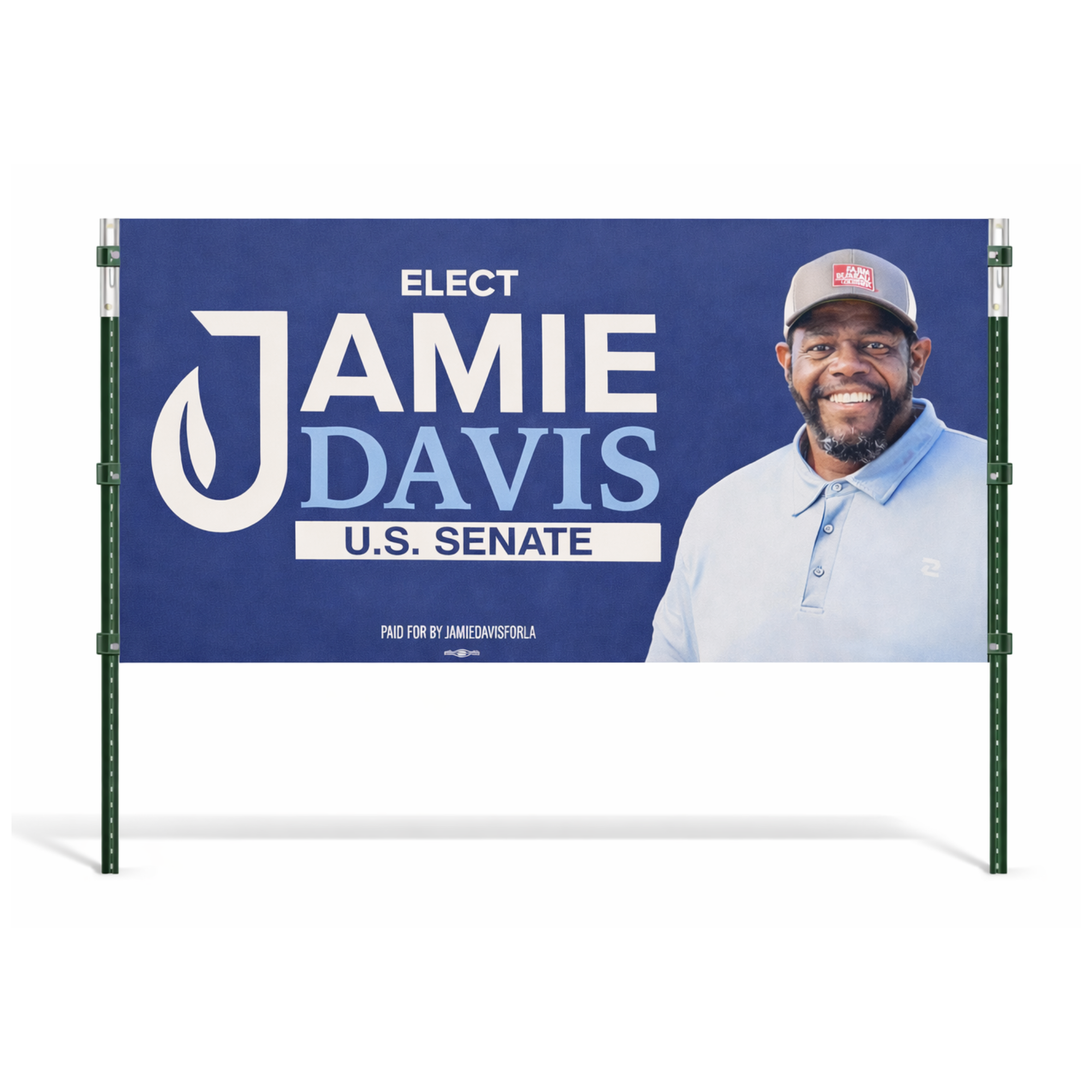 Jamie Davis for U.S. Senate 4’ x 8’ Large Roadside Campaign Sign