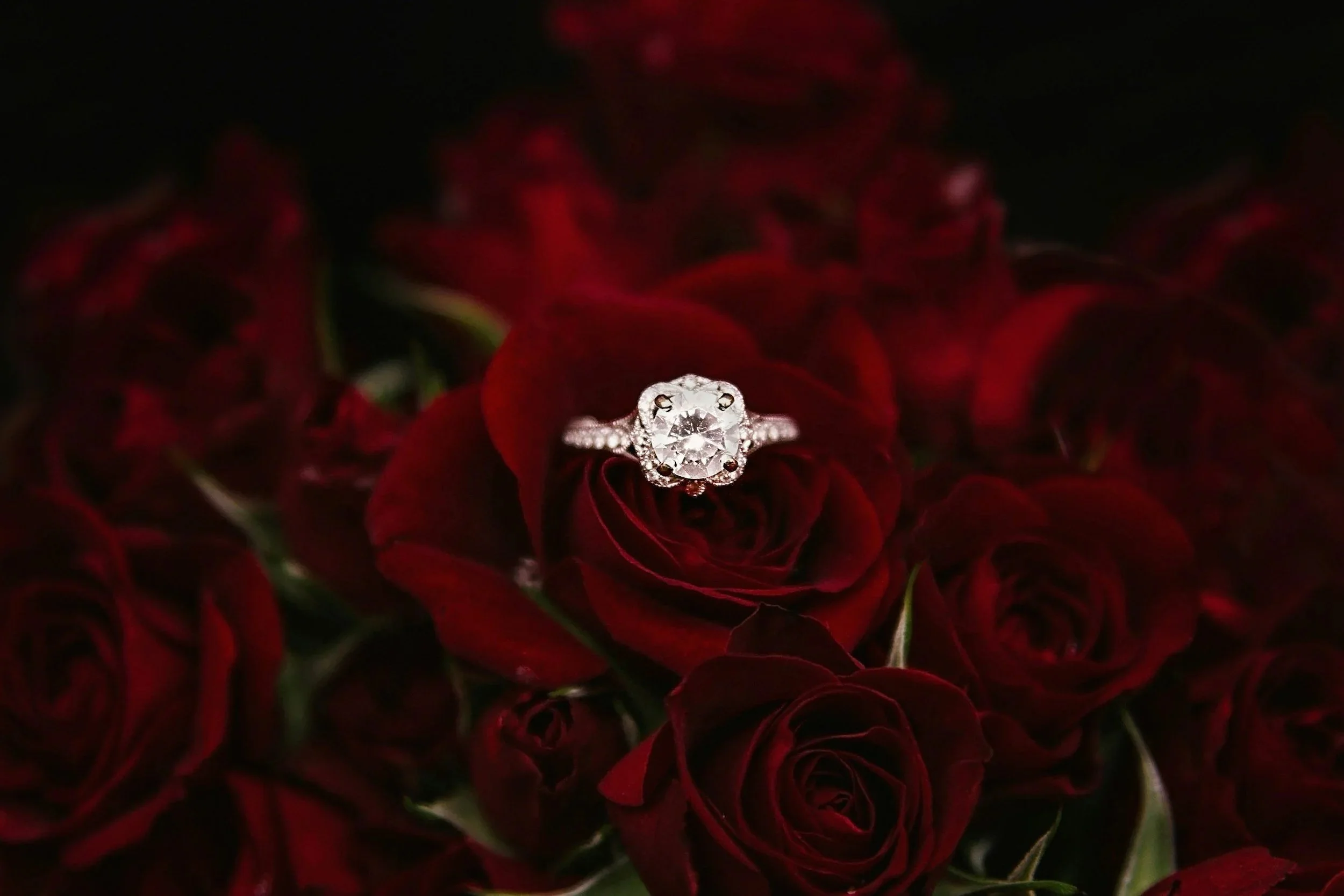 romantic engagement setting