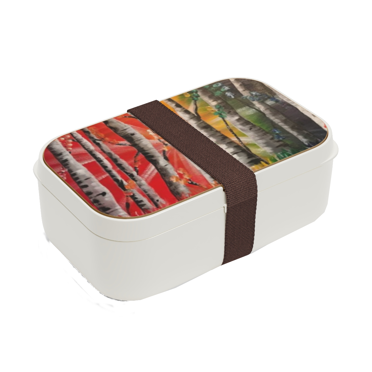 Birch Forest Bento Box – Colorful Autumn Landscape Lunch Box