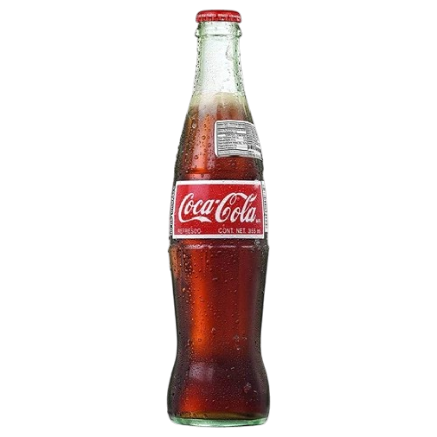 Soda, Mexican Coke 24x12oz glass bottles call