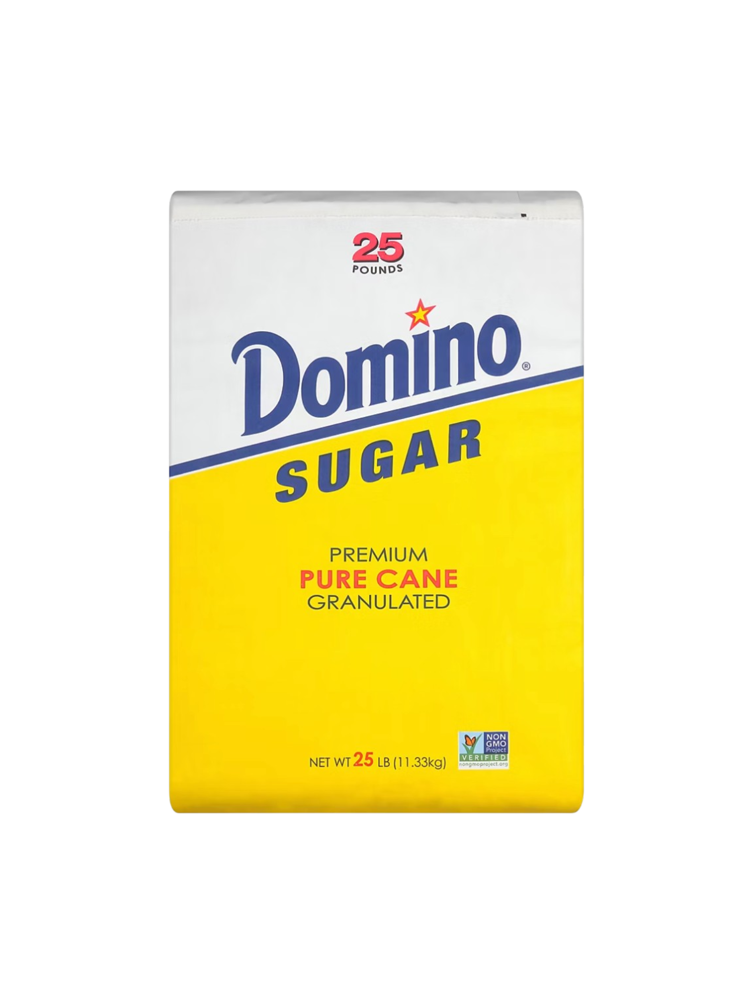 Sugar, Domino Pure Cane Granulated Sugar, 25lb sack