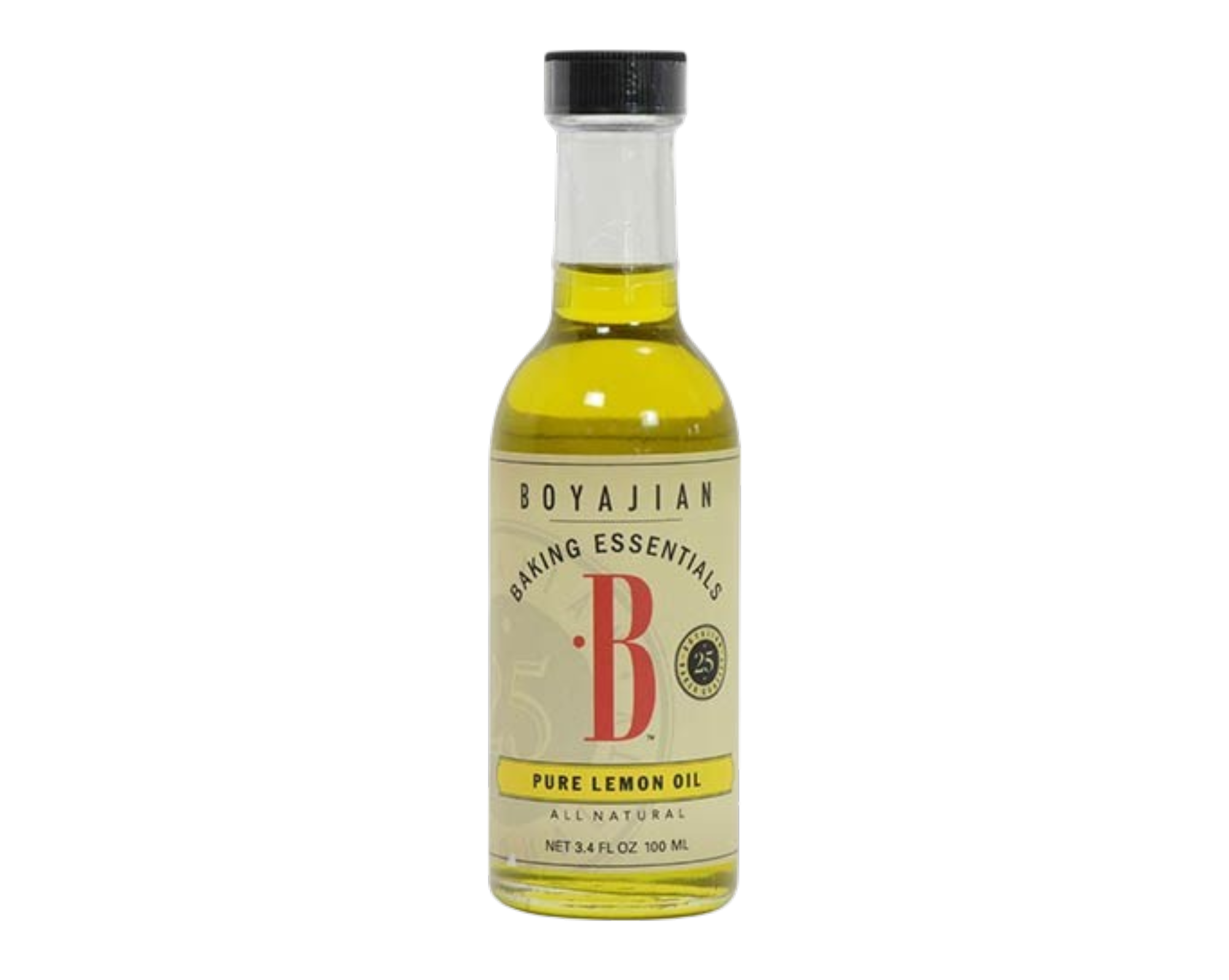 Citrus Oil, Boyajian Pure Lemon Oil 100ml (3.4oz) glass bottle