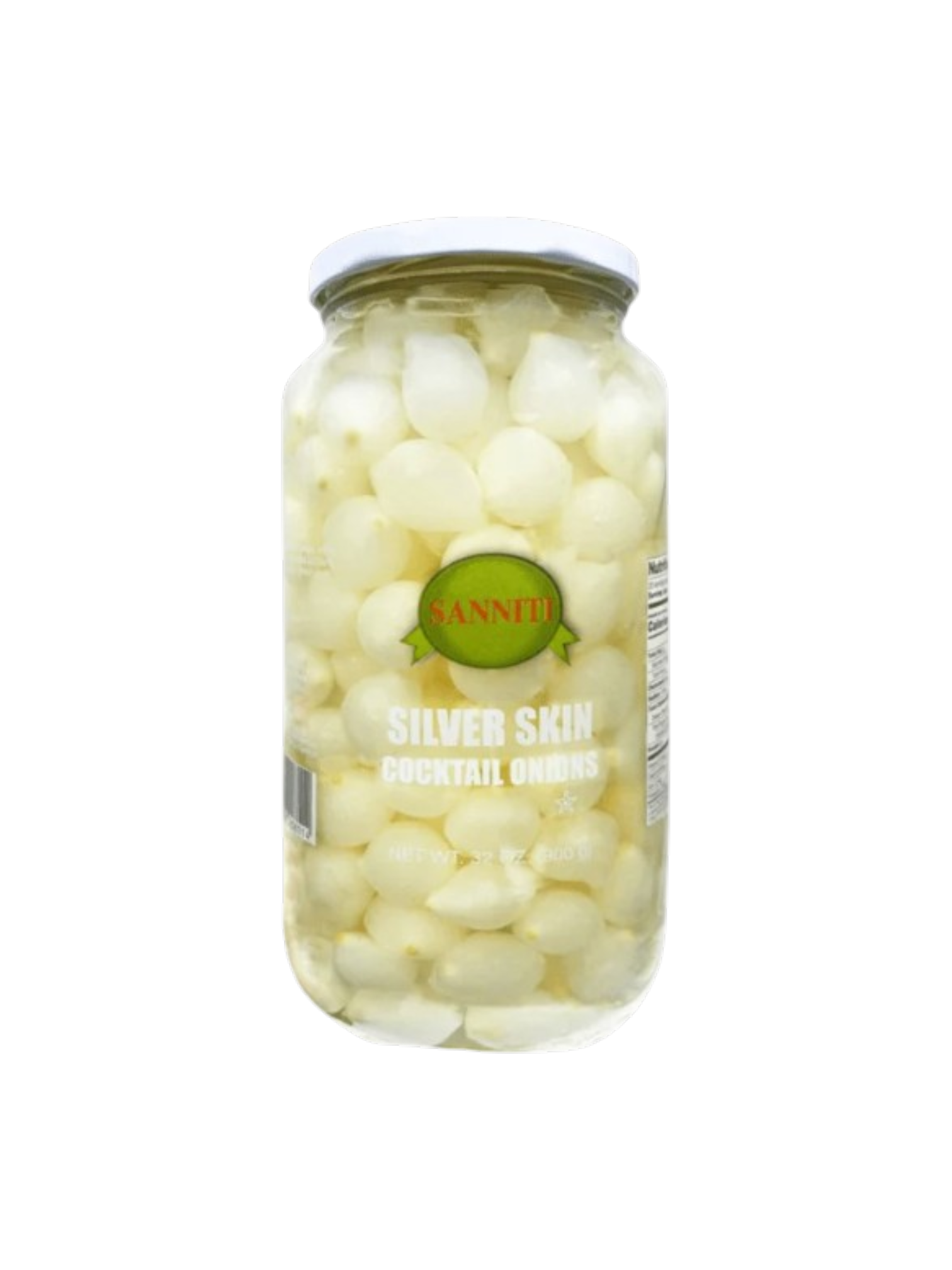 Onions, Sanniti Silver Skin Cocktail Onions 32oz jar