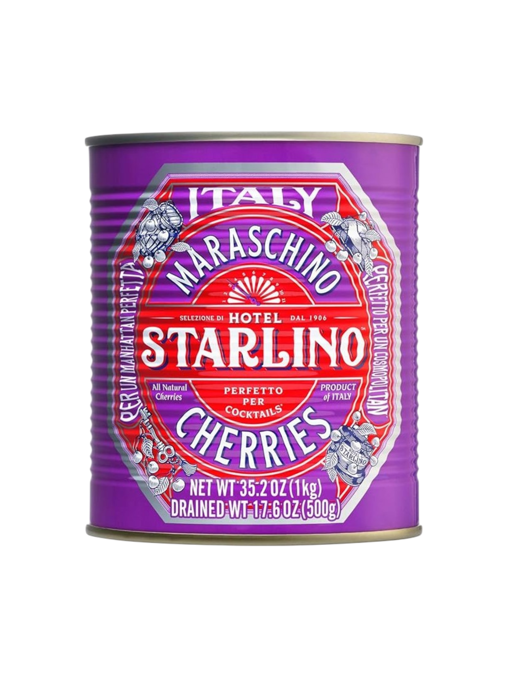 Cherries, Hotel Starlino Italian Maraschino Cherries 1kg tin