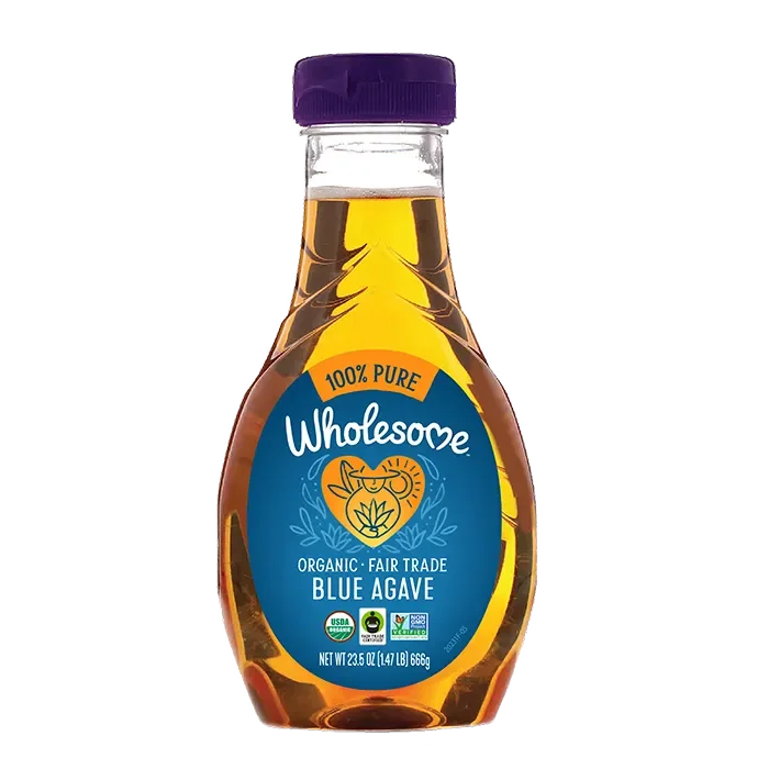 Syrup, Organic Blue Agave Syrup, Wholesome Sweeteners, 23oz bottle