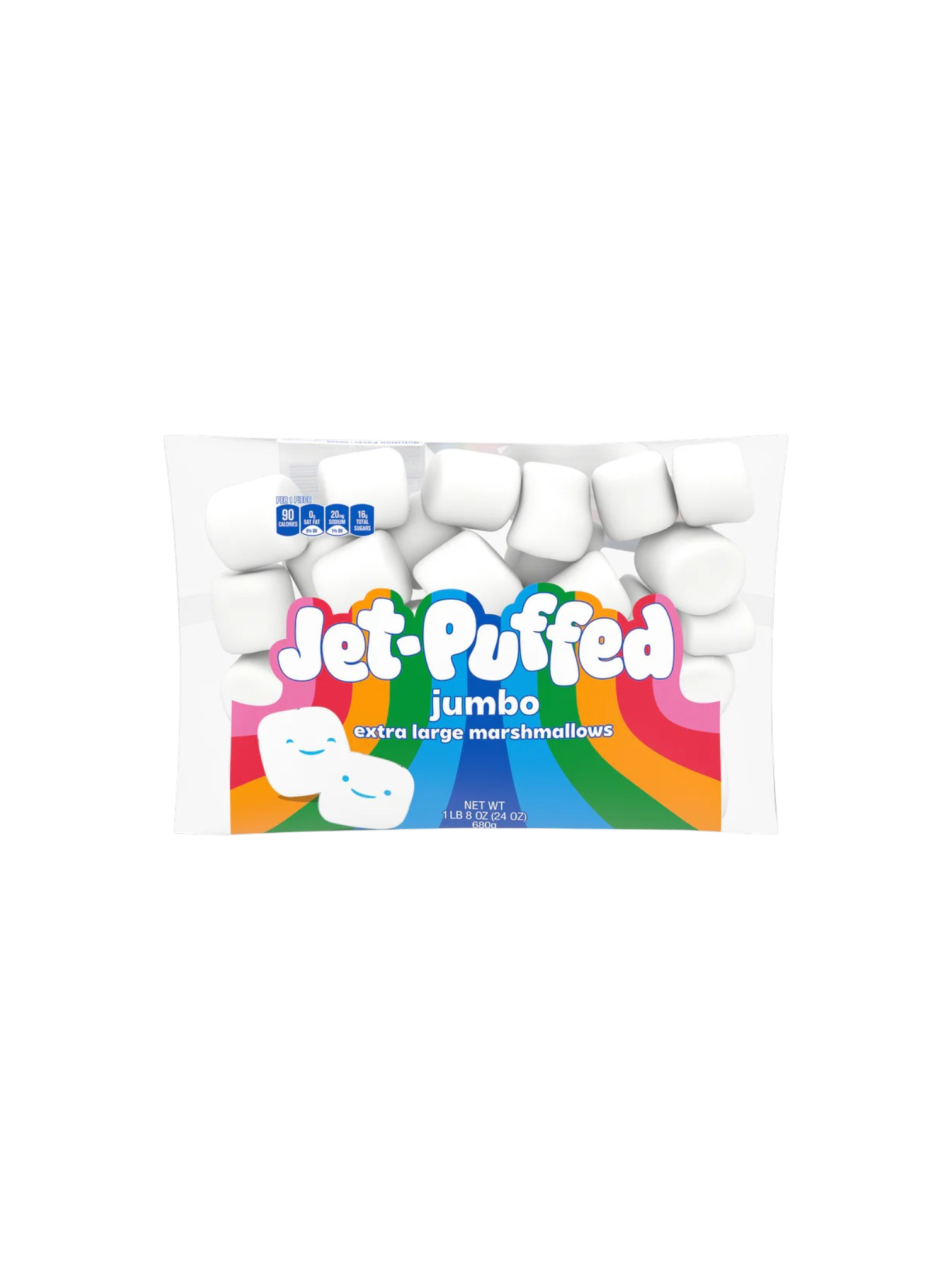 Marshmallows, Jet-Puffed Jumbo Marshmallows, Jumbo sized, 24 oz bag