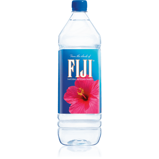 Water, Fiji 12x1L plastic bottles, 35.50