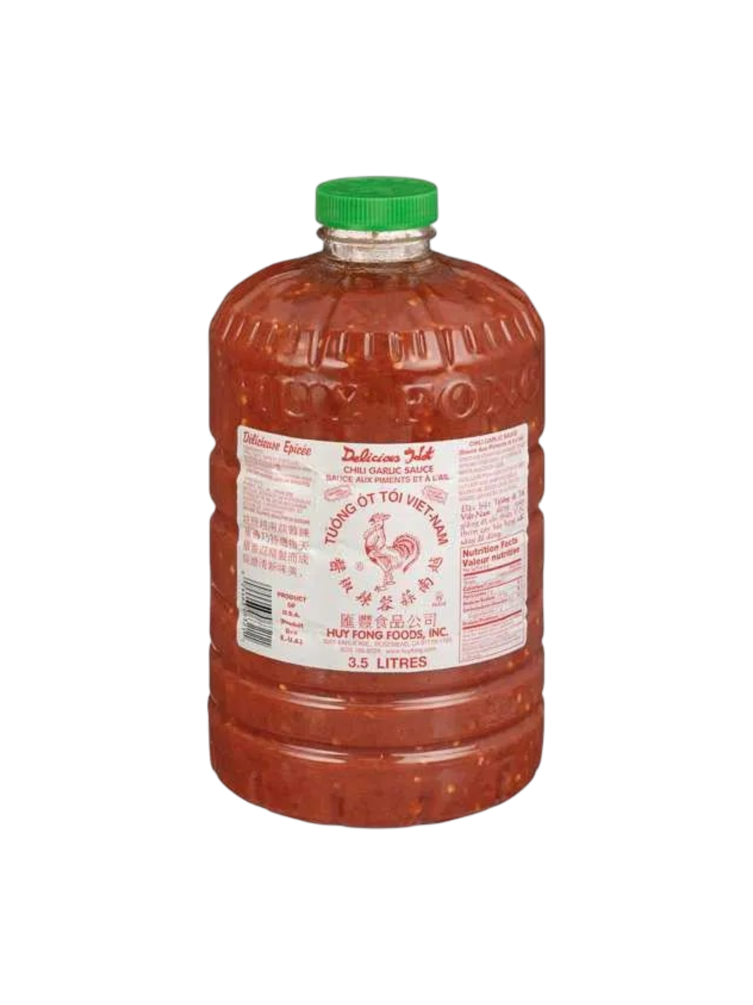 Hot Sauce, Huy Fong "Rooster" Chili Garlic Sauce 8.5lb jar