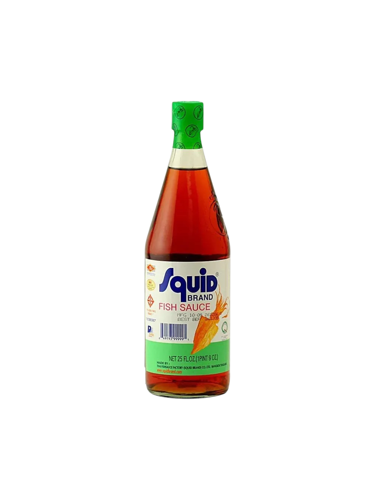 Fish Sauce, Squid Brand Authentic Thai Fish Sauce, 750ml glass bottle