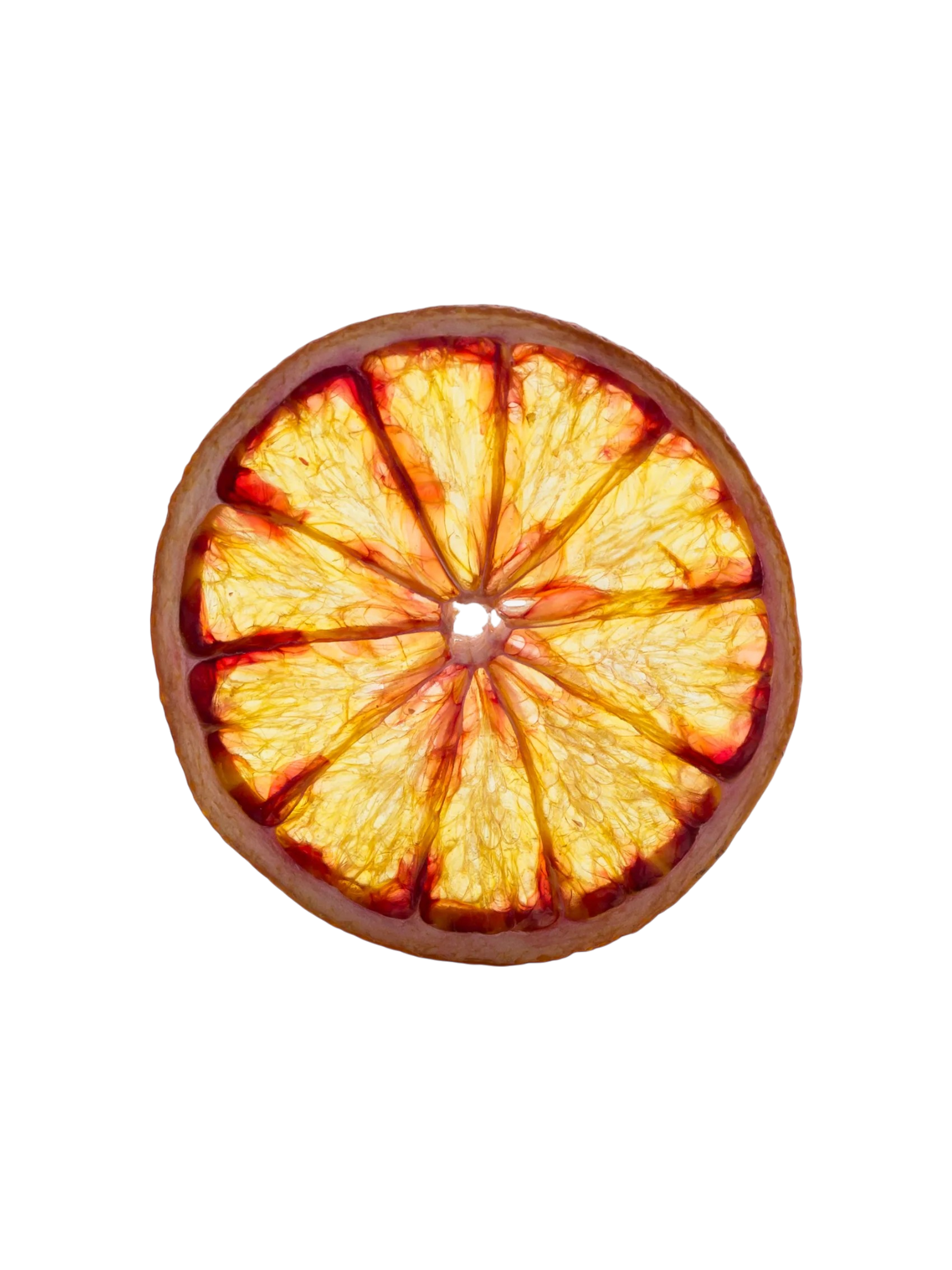 Dehydrated Blood Orange Wheel, 7.6oz bag, about 100 slices