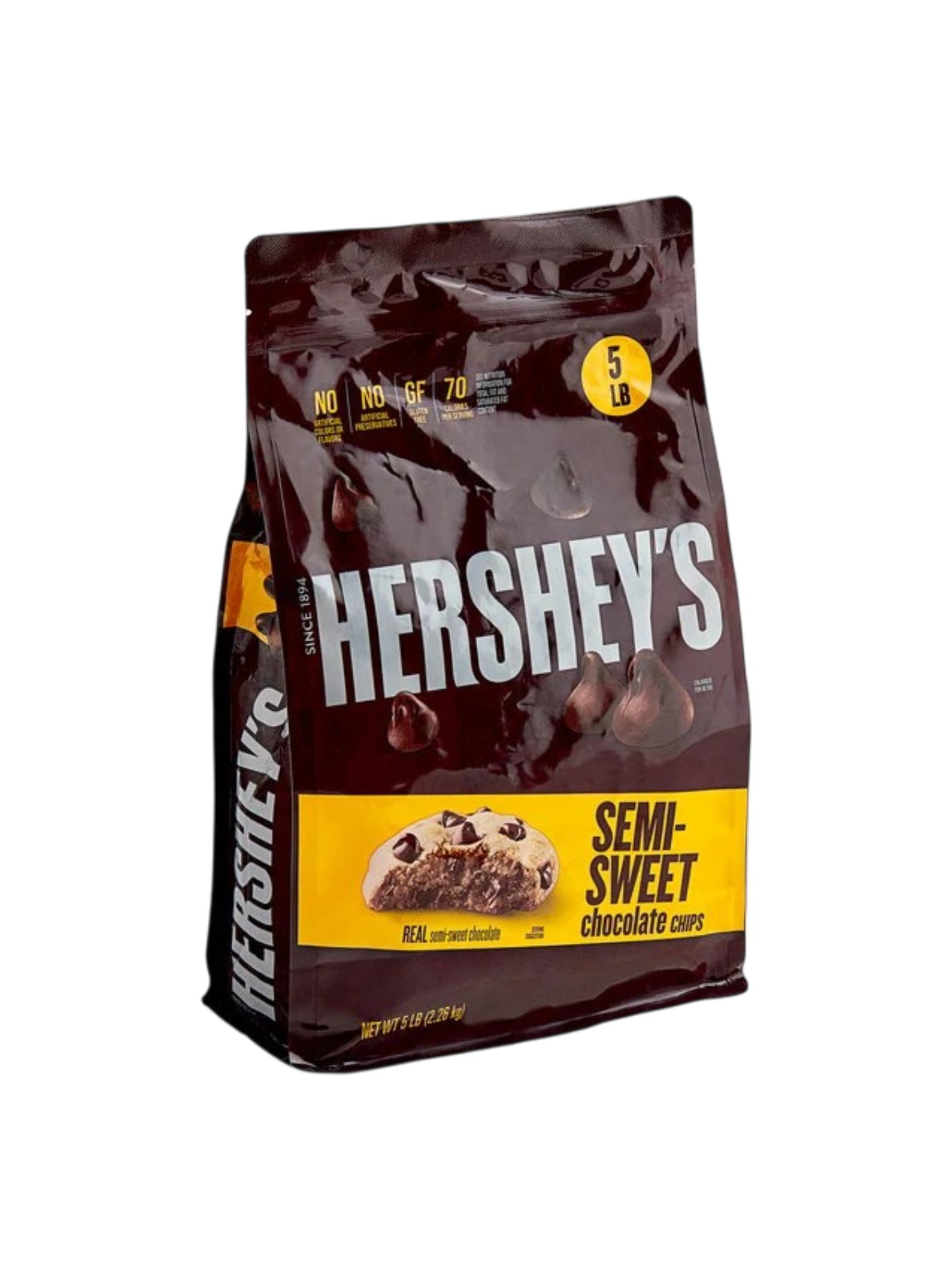 Chocolate Chips, Hershey's Semi Sweet 5lb bag