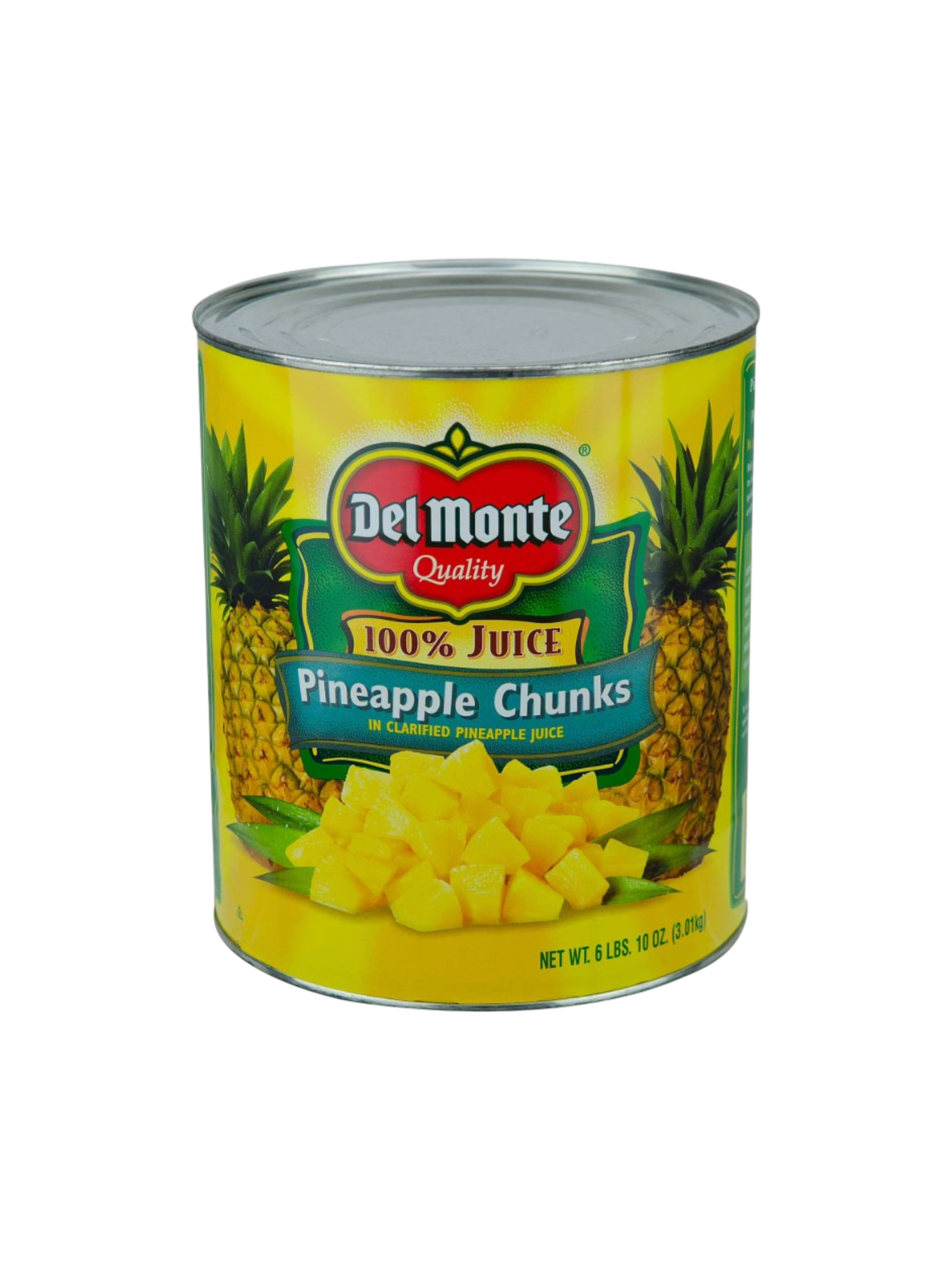 Fruit, Dole Pineapple Chunks in Pineapple Juice, trozos de piña, #10 can