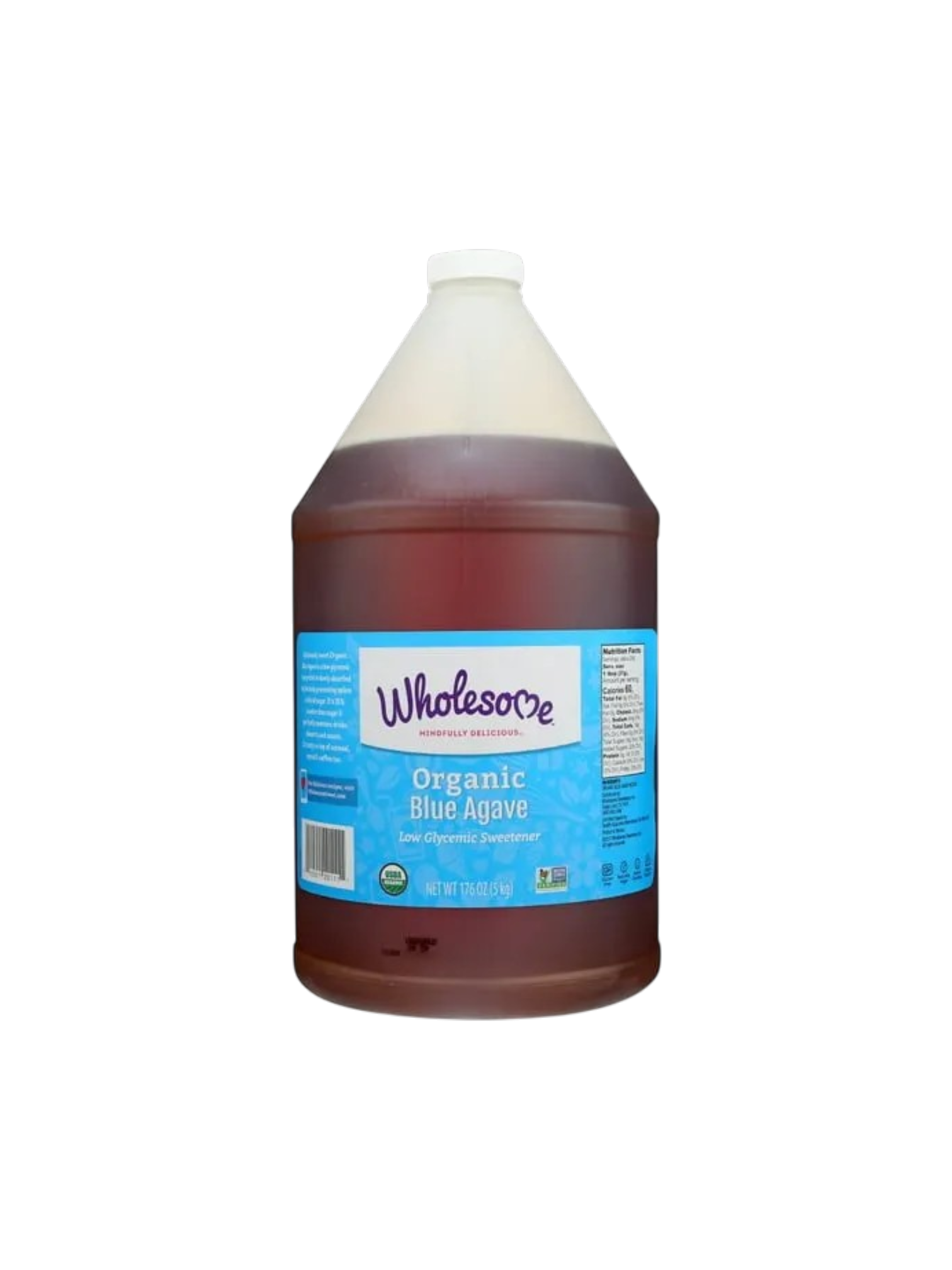 Syrup, Organic Blue Agave Syrup, Wholesome Sweeteners 5kg (1 gallon) jug