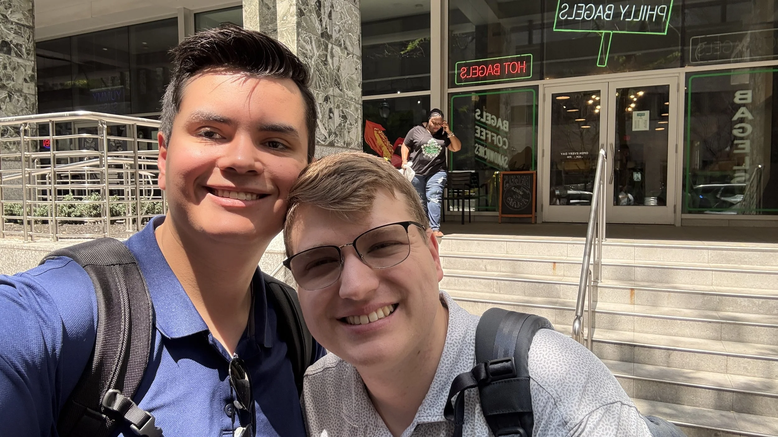 Justin and I head to Philadelphia!