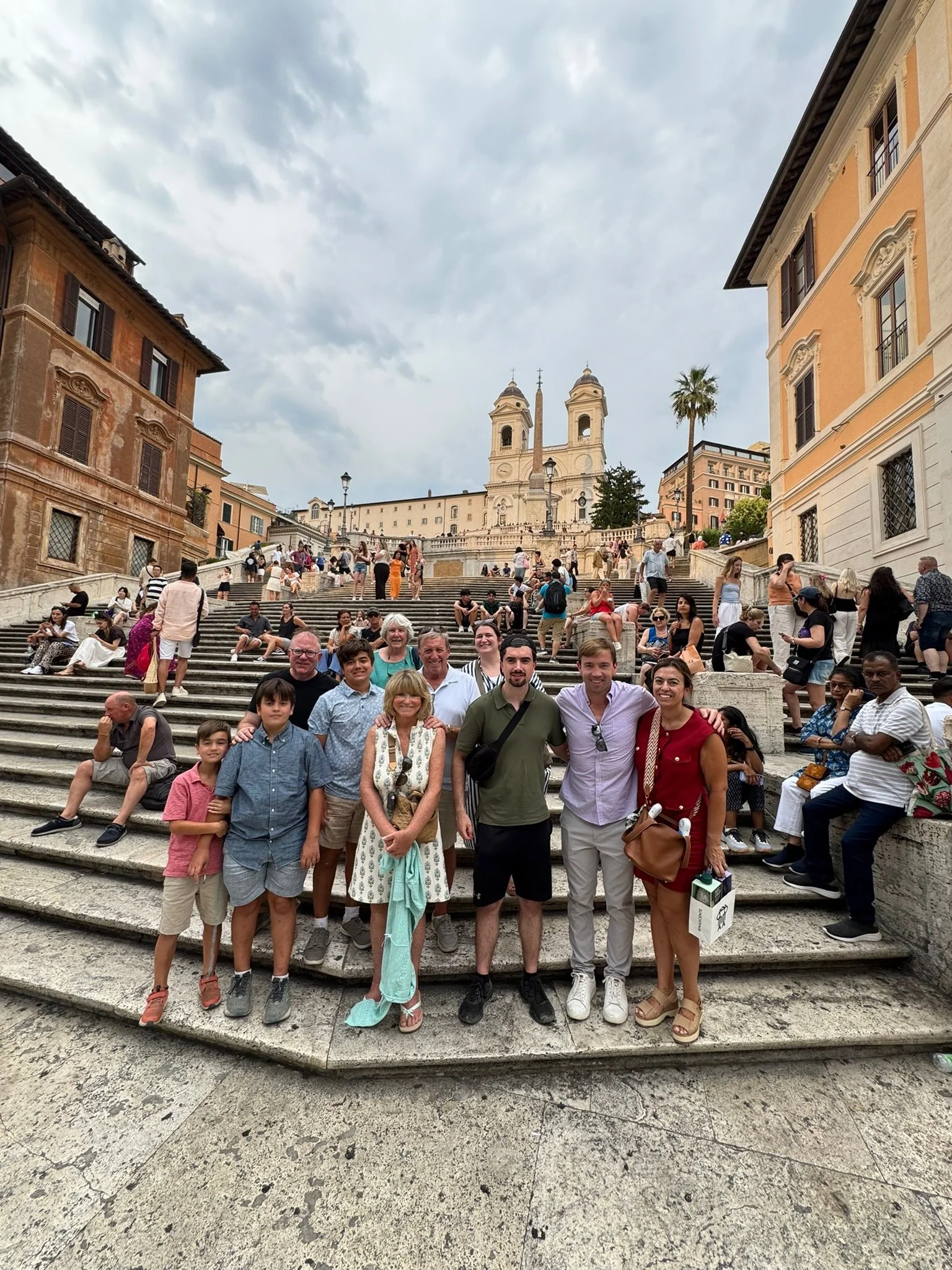 I love traveling and we always go in a big group