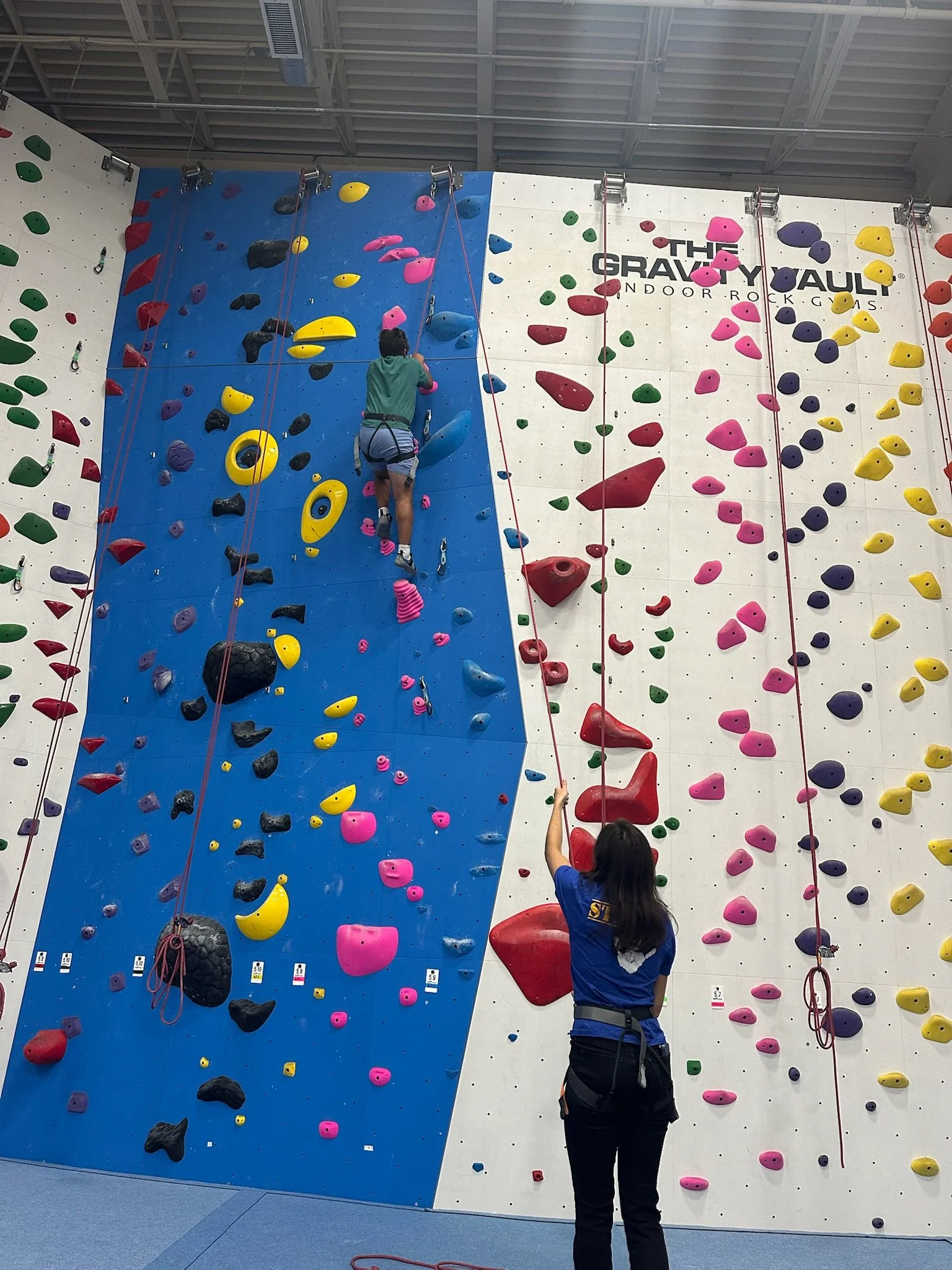 I'm always up for trying new things. I started indoor rock climbing this summer. 