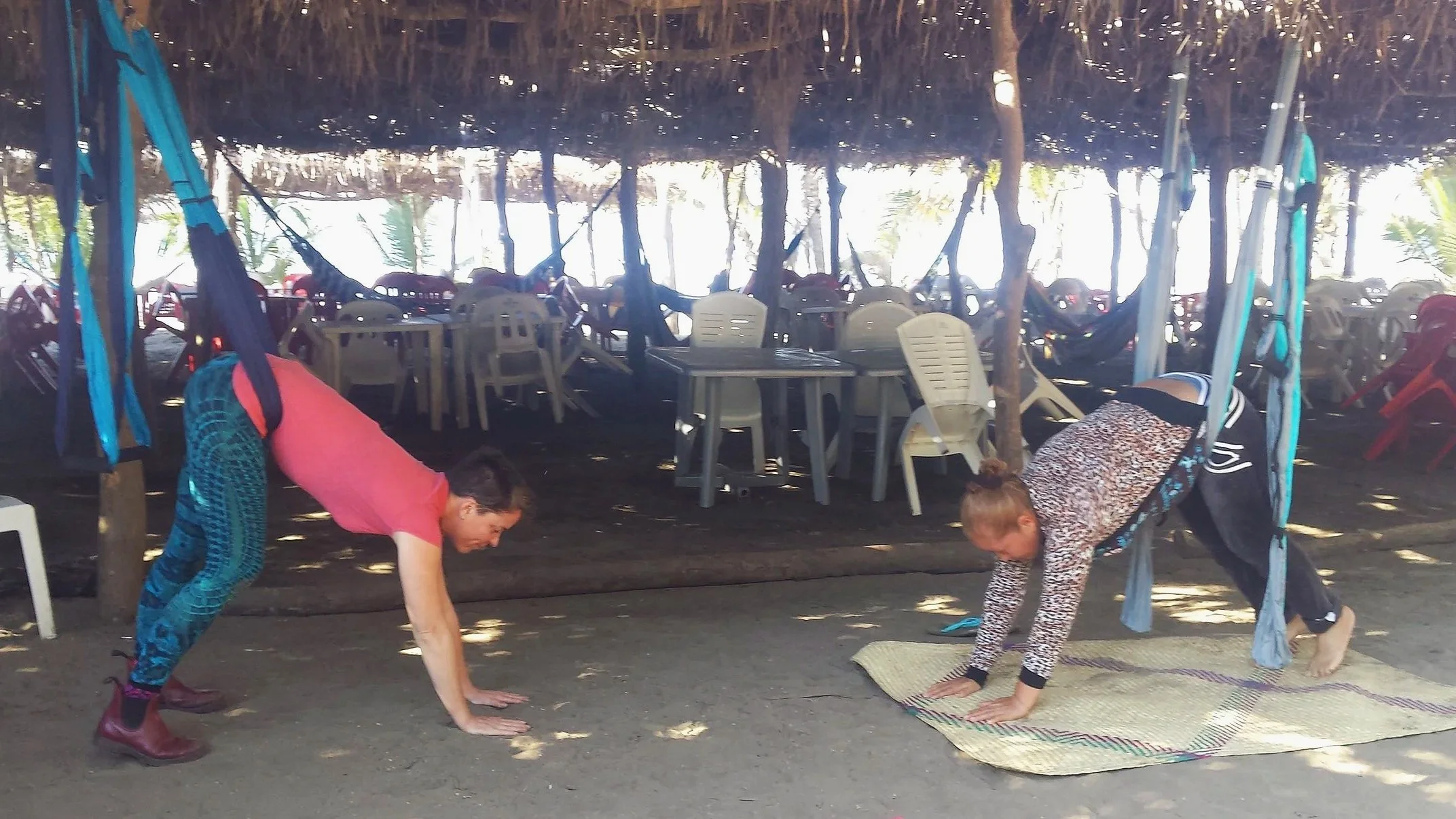 Assisted Downdog, Michoacan, Mexico