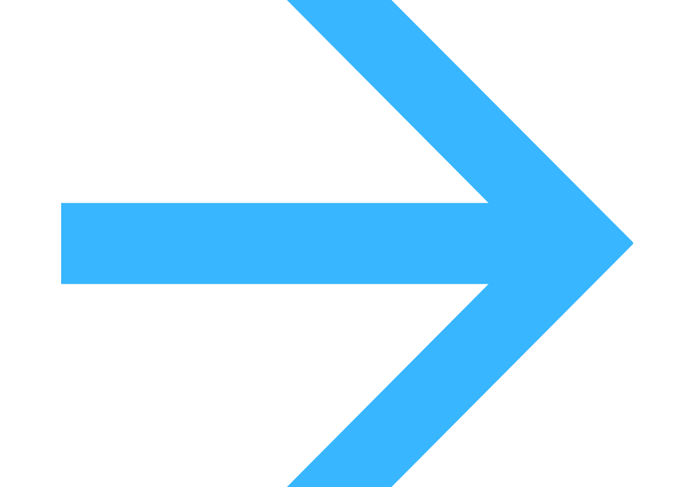 Blue right-pointing arrow on a black background.