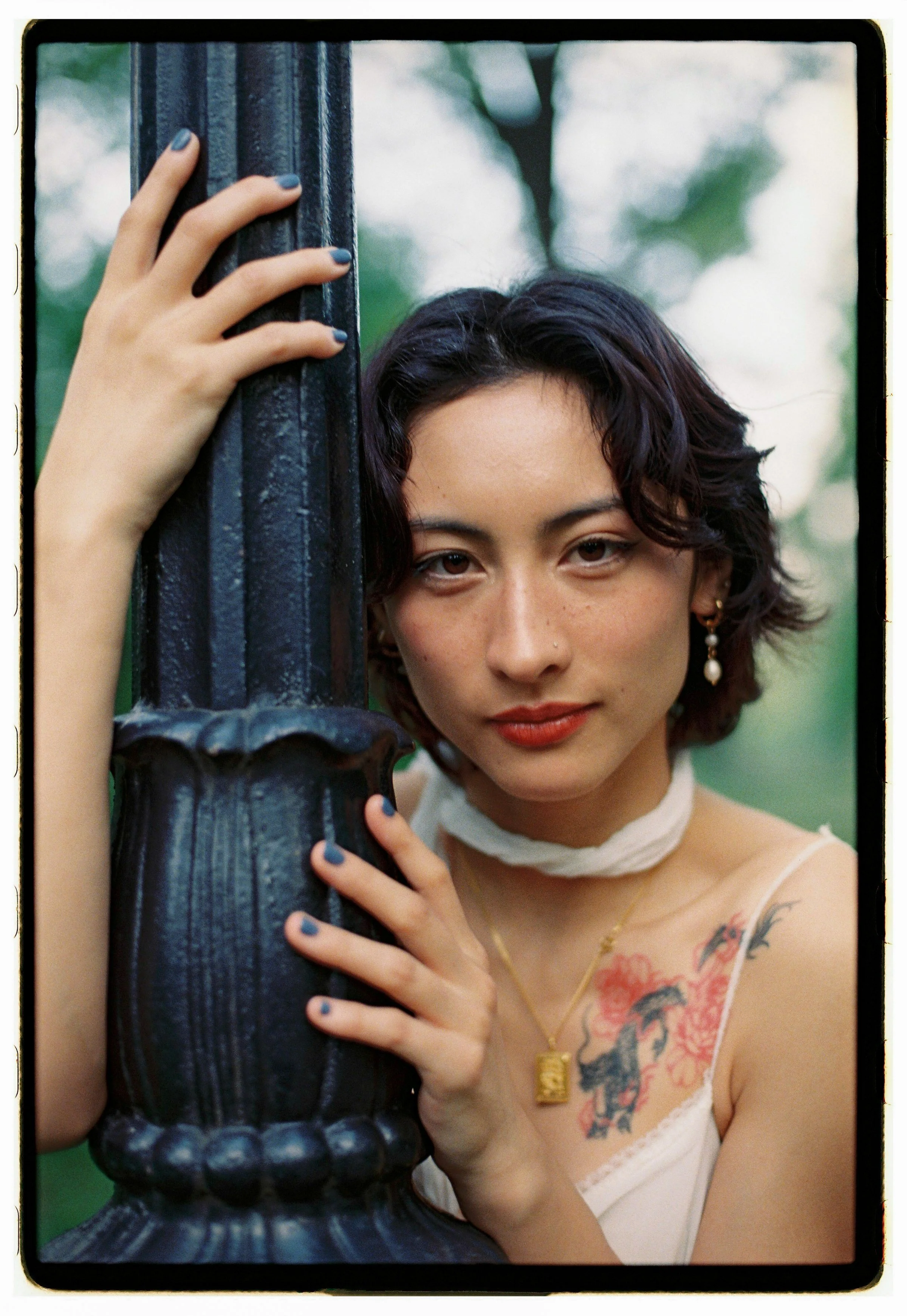 Portrait film photos in New York City Central Park. Bridal photos. Destination wedding photographer. 