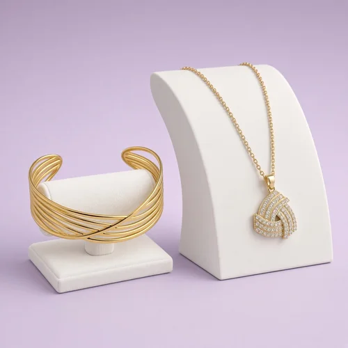 Christmas Box Sixteen: gold-plated bangle and necklace