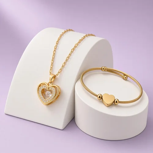 Christmas Box Twelve: gold-plated necklace and bangle