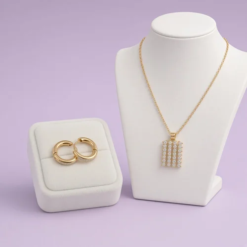 Christmas Box Fifteen: gold-plated necklace and earrings