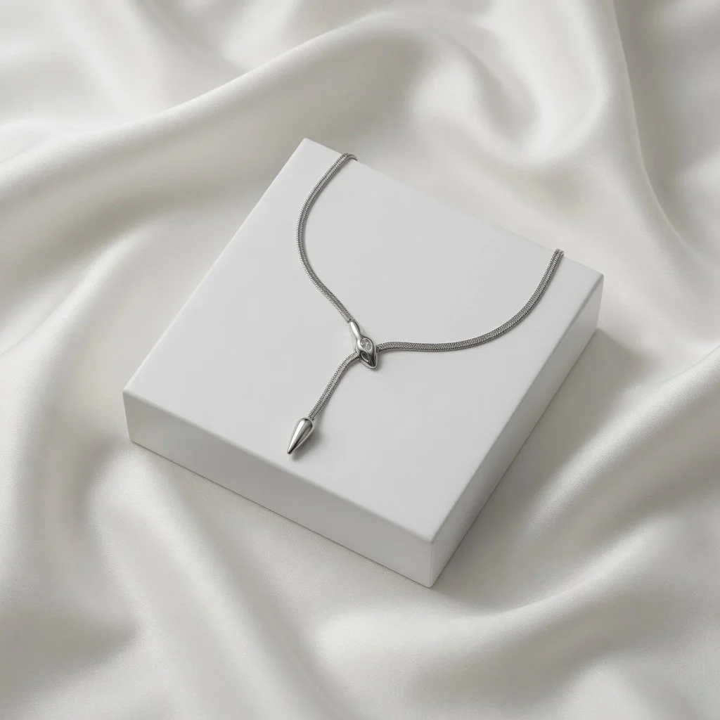Nebula snake shaped necklace