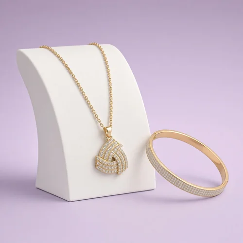Christmas Box Two: gold-plated necklace and bangle
