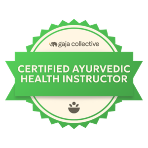 Gaja Ayurvedic Health Certification Badge