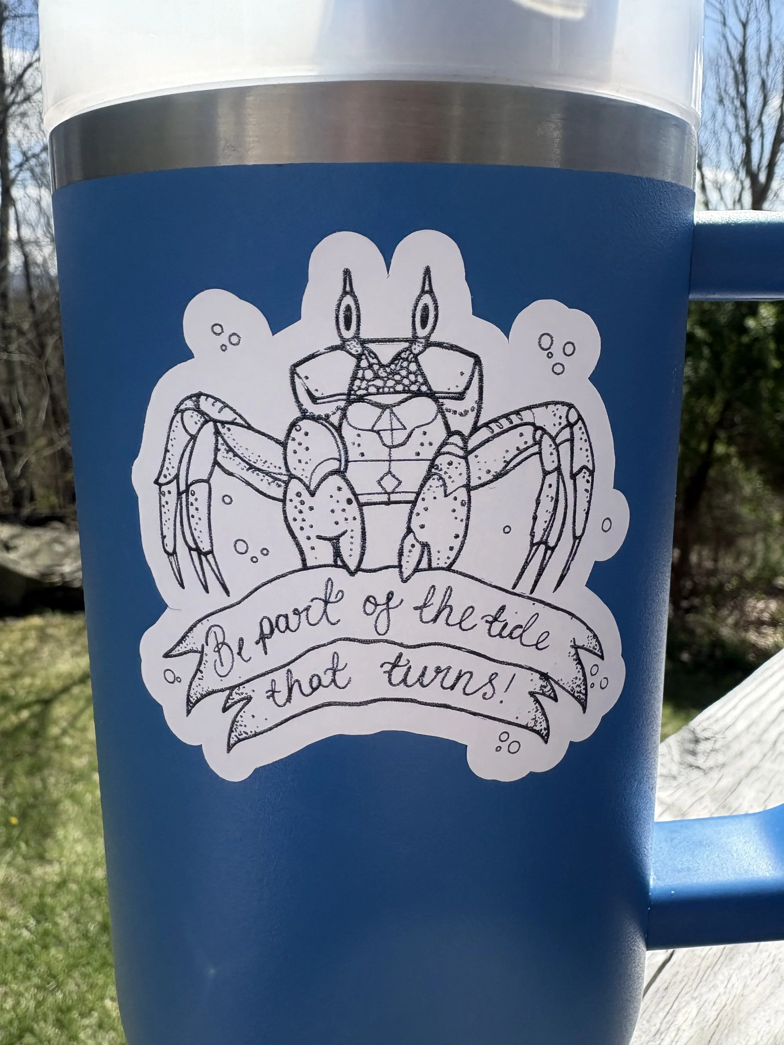 Crabby for Conservation Sticker