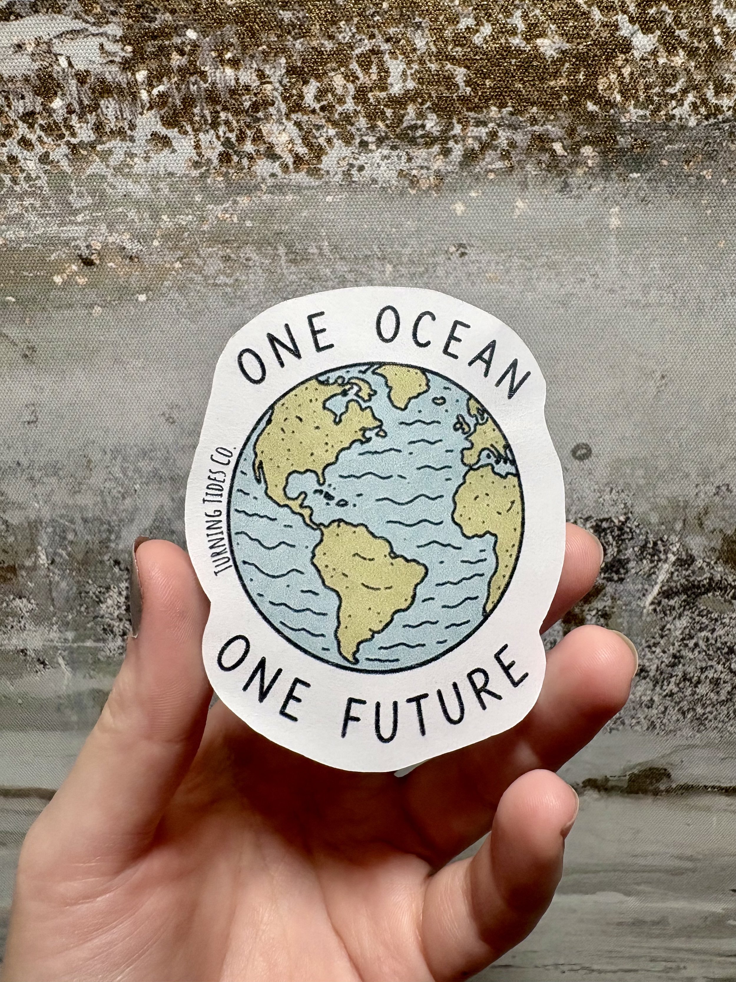 “One Ocean, One Future” Earth Sticker