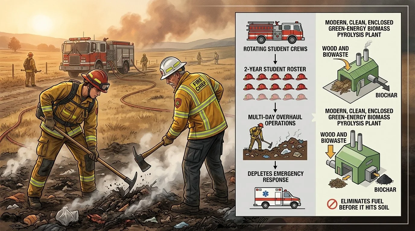 Transforming Subsurface Wildfire Risk into Clean Regional Power: The Case for Biomass Pyrolysis in Sacramento County’s Agricultural &amp; Wildland Interface