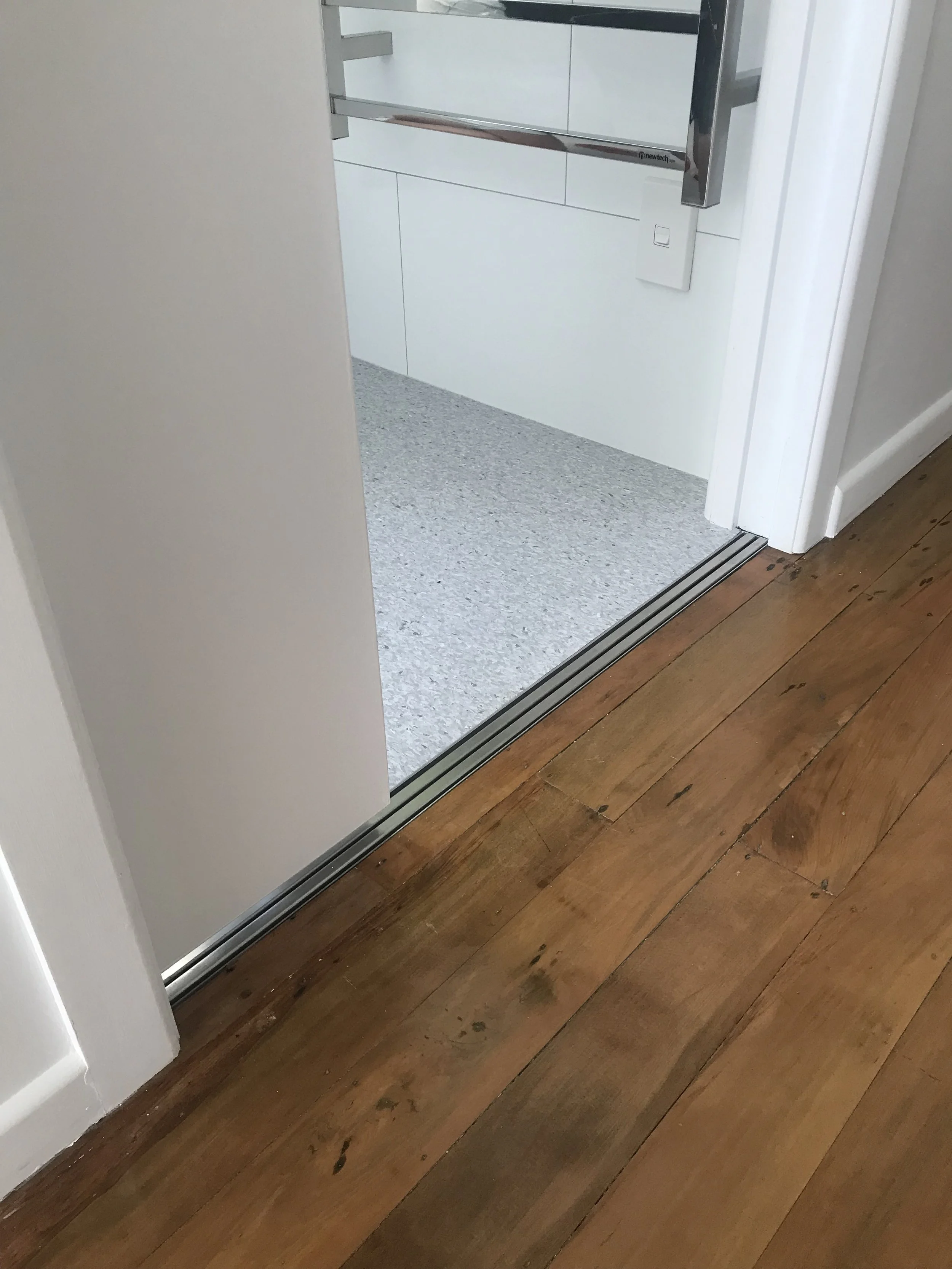 Cavity Slider Door Channel - Vinyl flooring