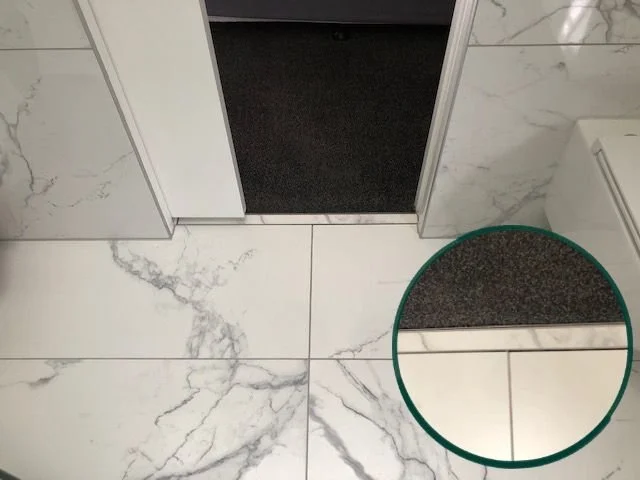 Custom Door Channel - tile insert