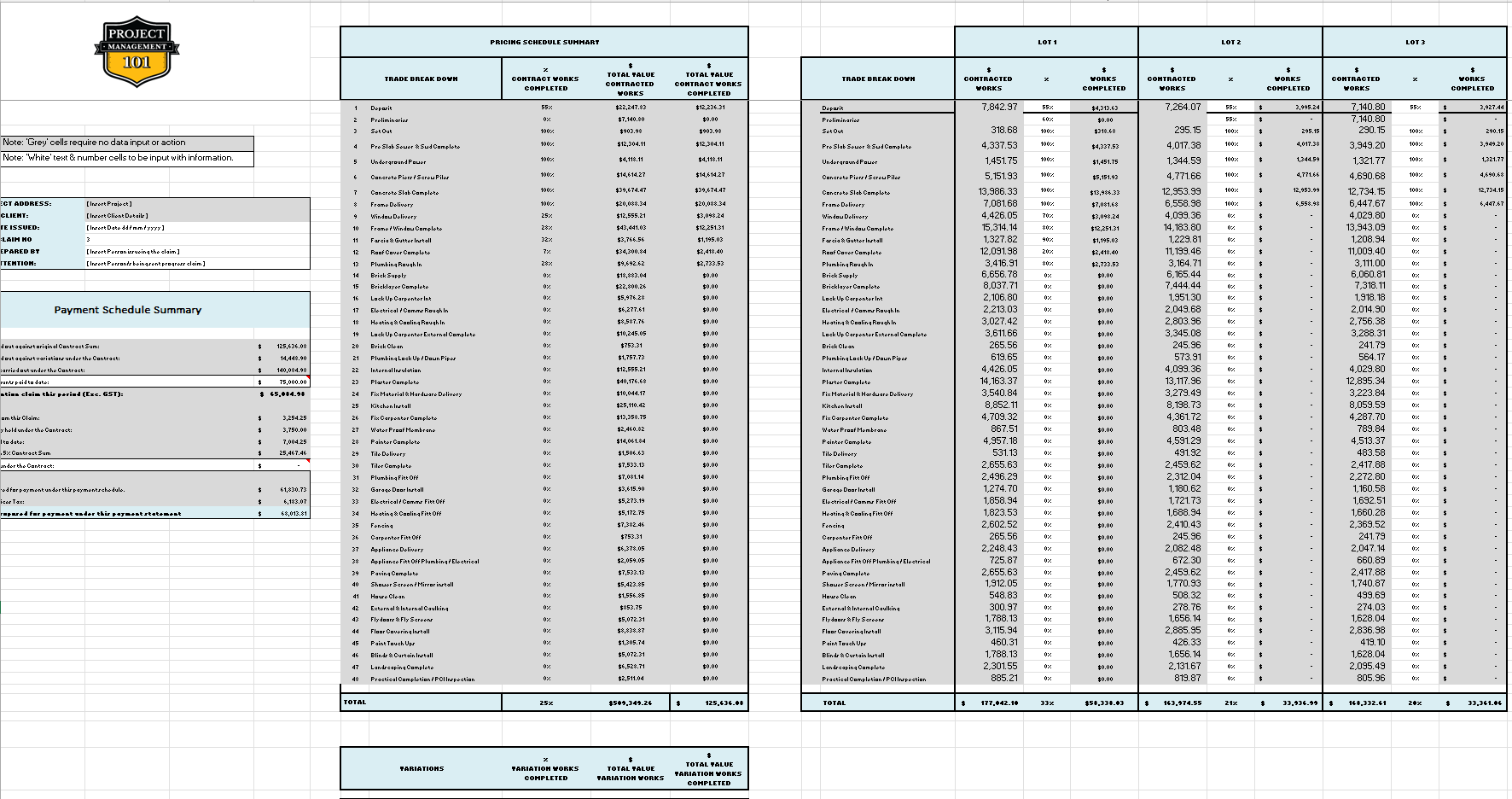 Professional Construction Documentation Project Management