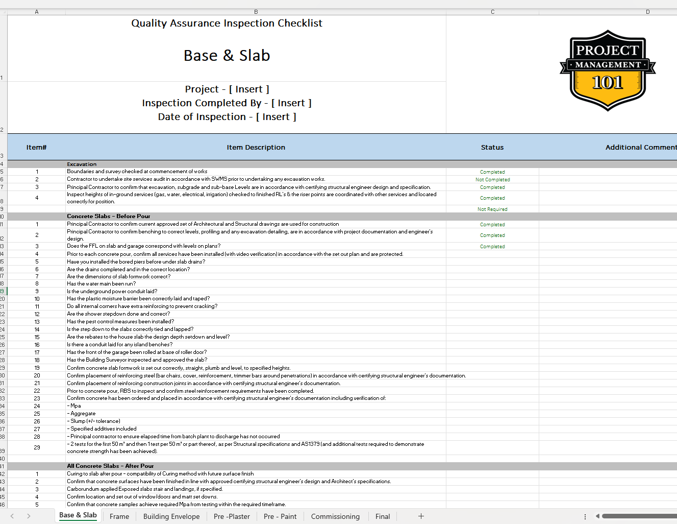 Professional Construction Documentation Project Management