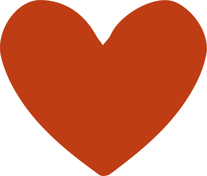 Solid red heart shape on a plain, transparent background.