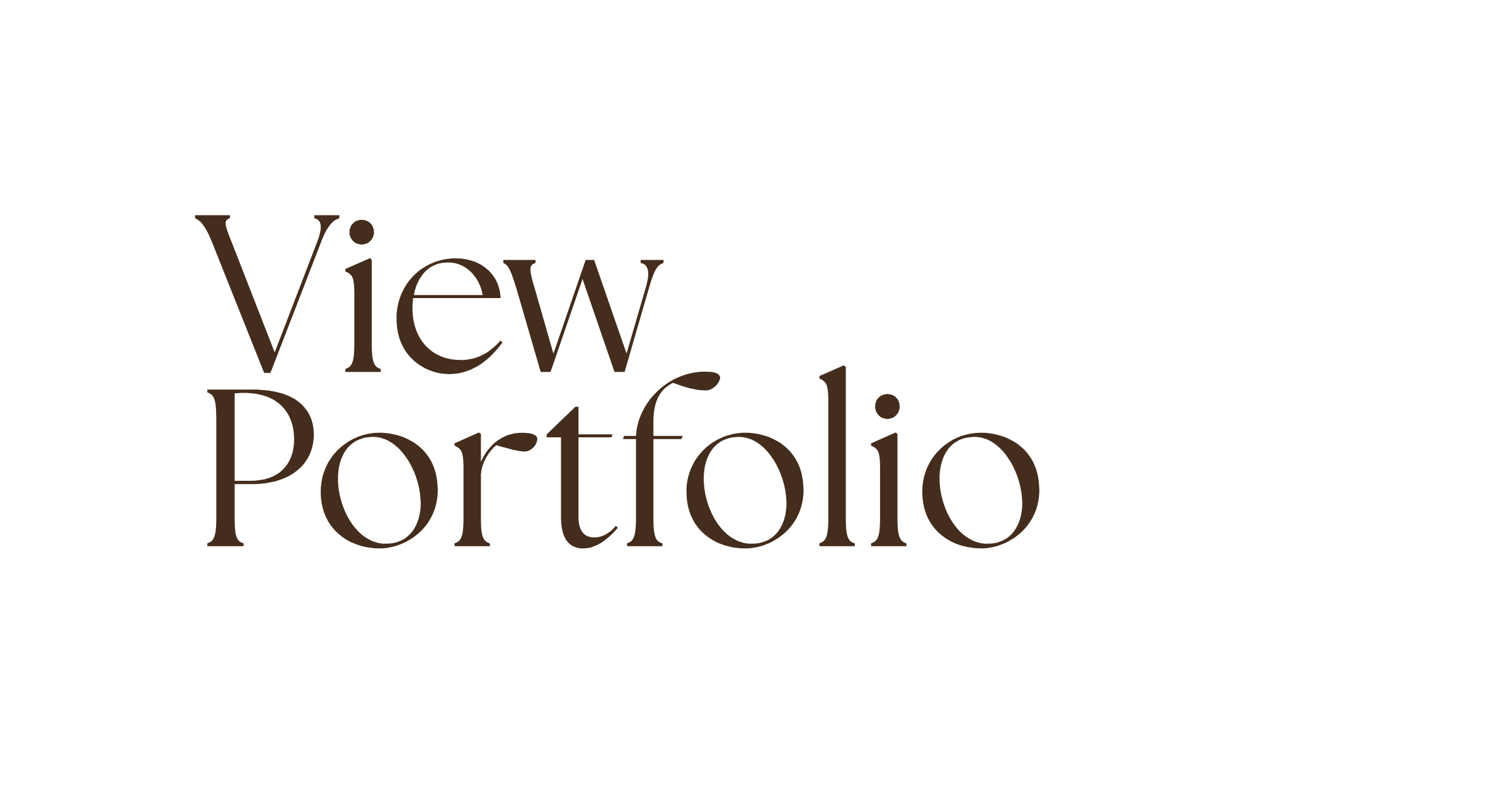 Text reads 'My view Portfolio' in brown font on a black background.