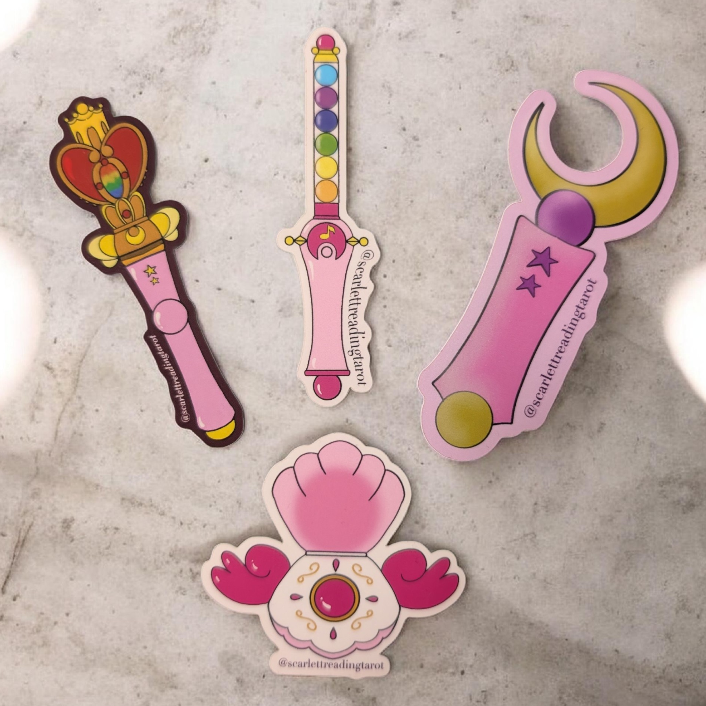 Magical Girl Sticker Bundle - 4 Stickers