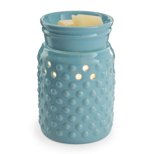 Blue Hobnail Illumination Candle & Wax Melt Warmer